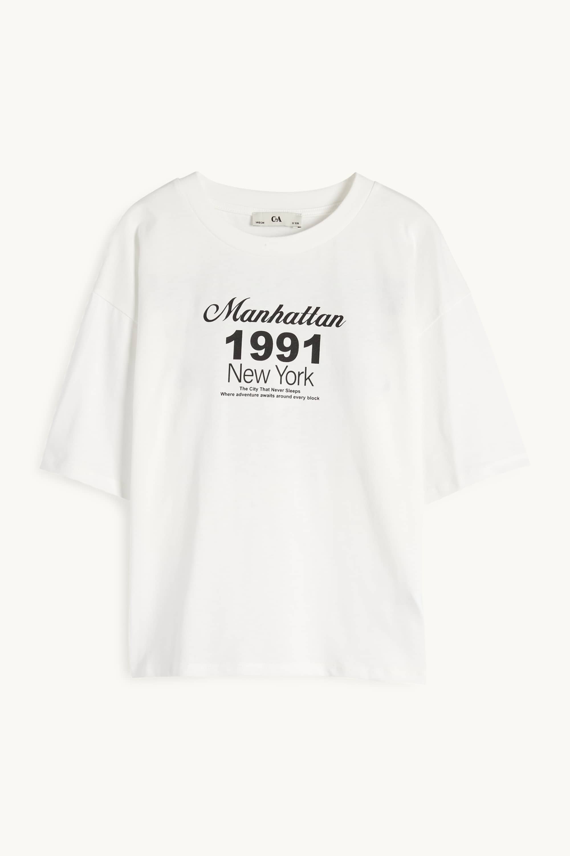 New York - short sleeve T-shirt white