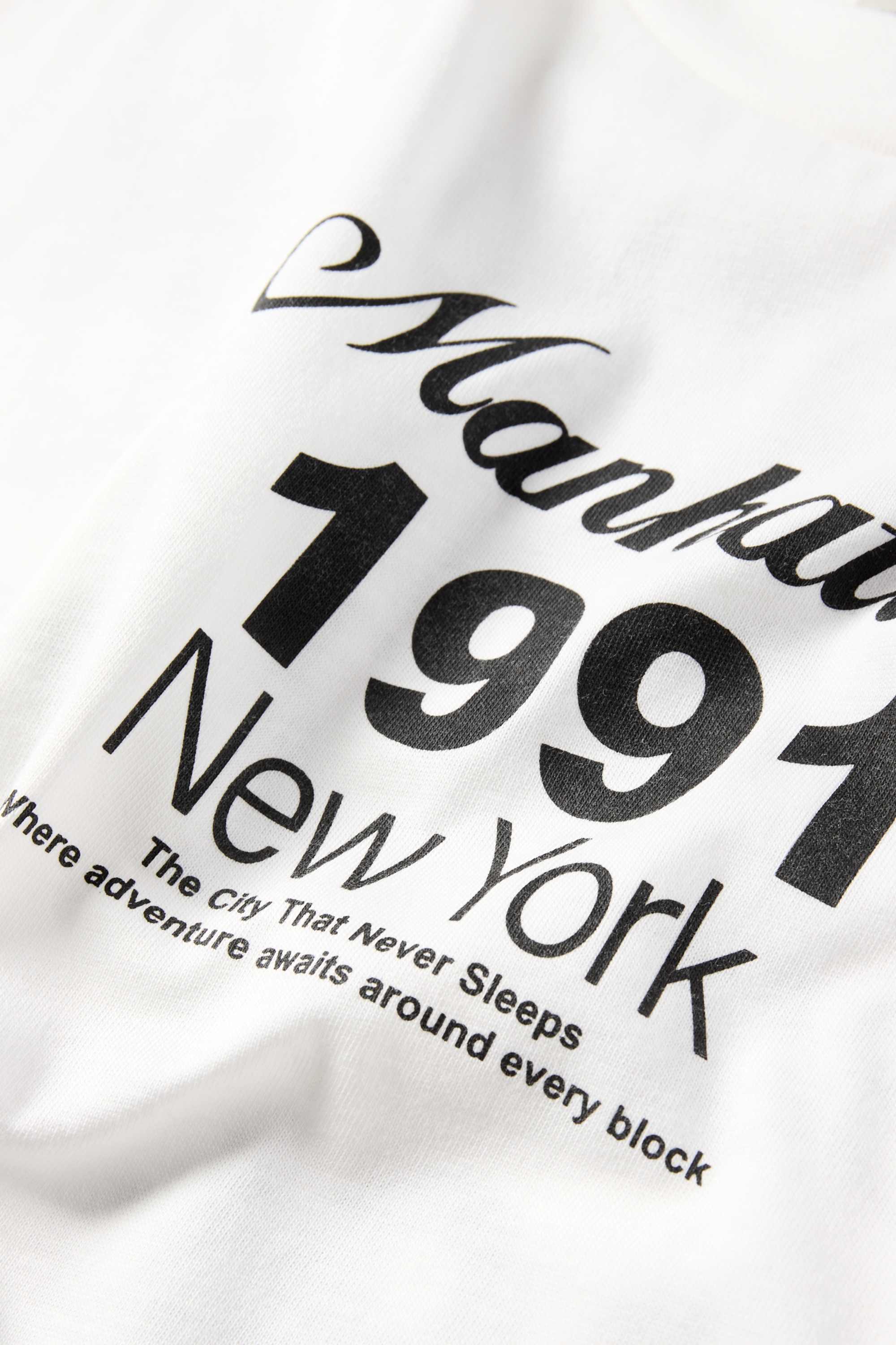 New York - short sleeve T-shirt white