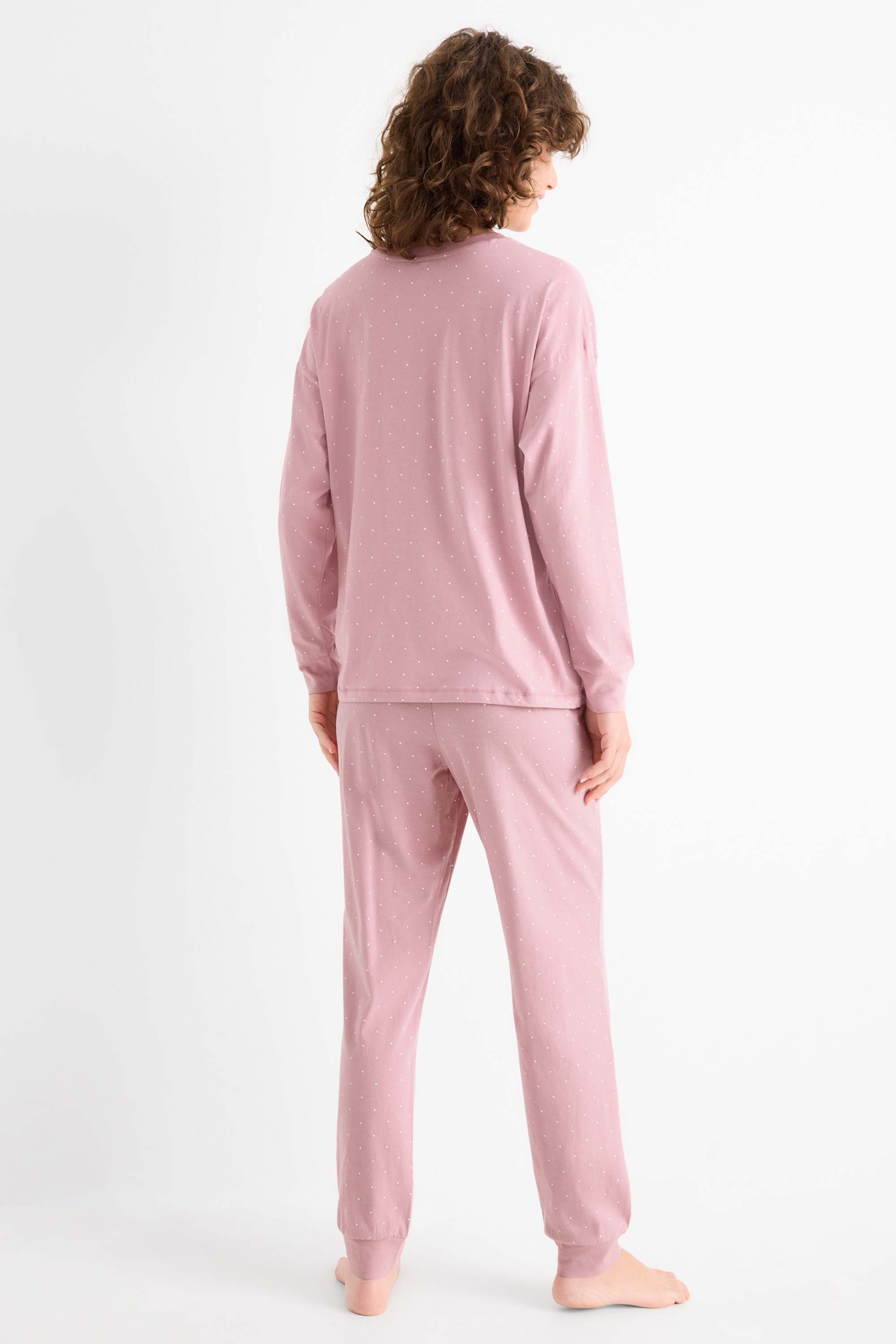Pyjamas - polka dot pink