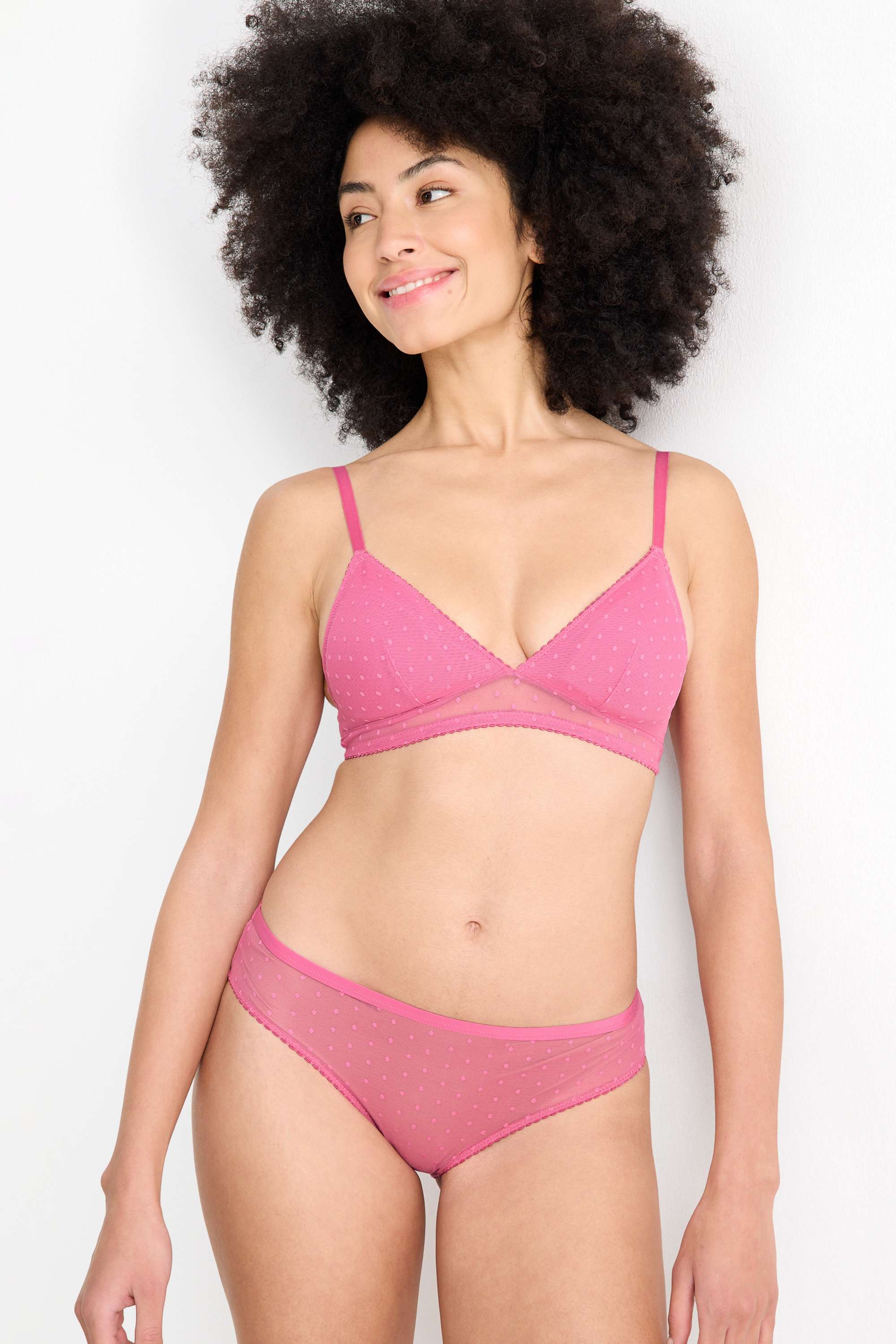 Briefs - polka dot pink