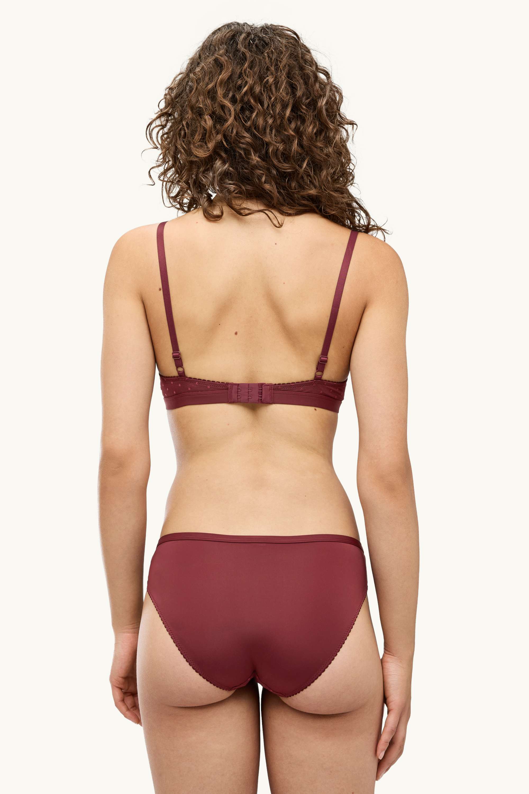 Briefs - polka dot bordeaux