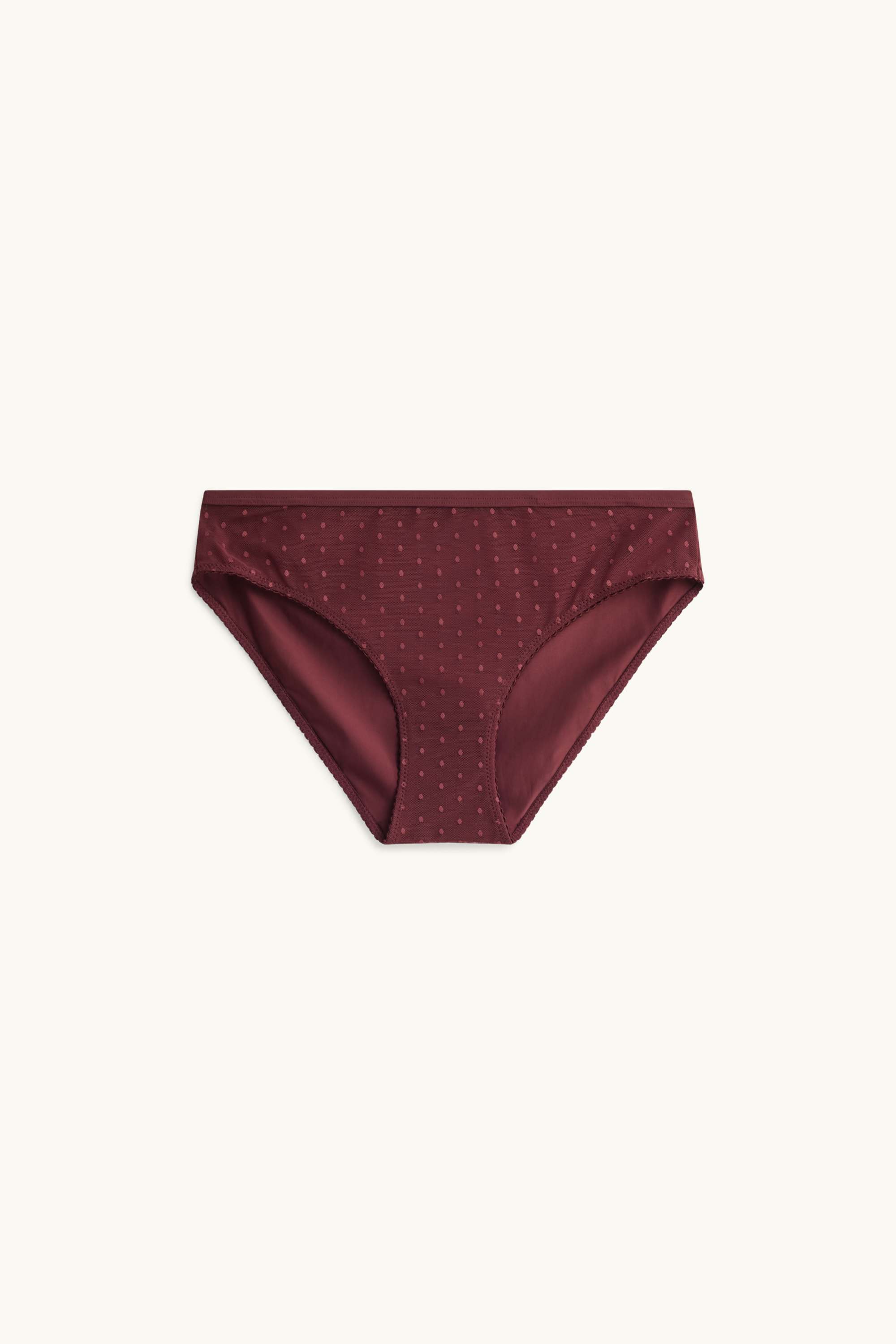 Briefs - polka dot bordeaux