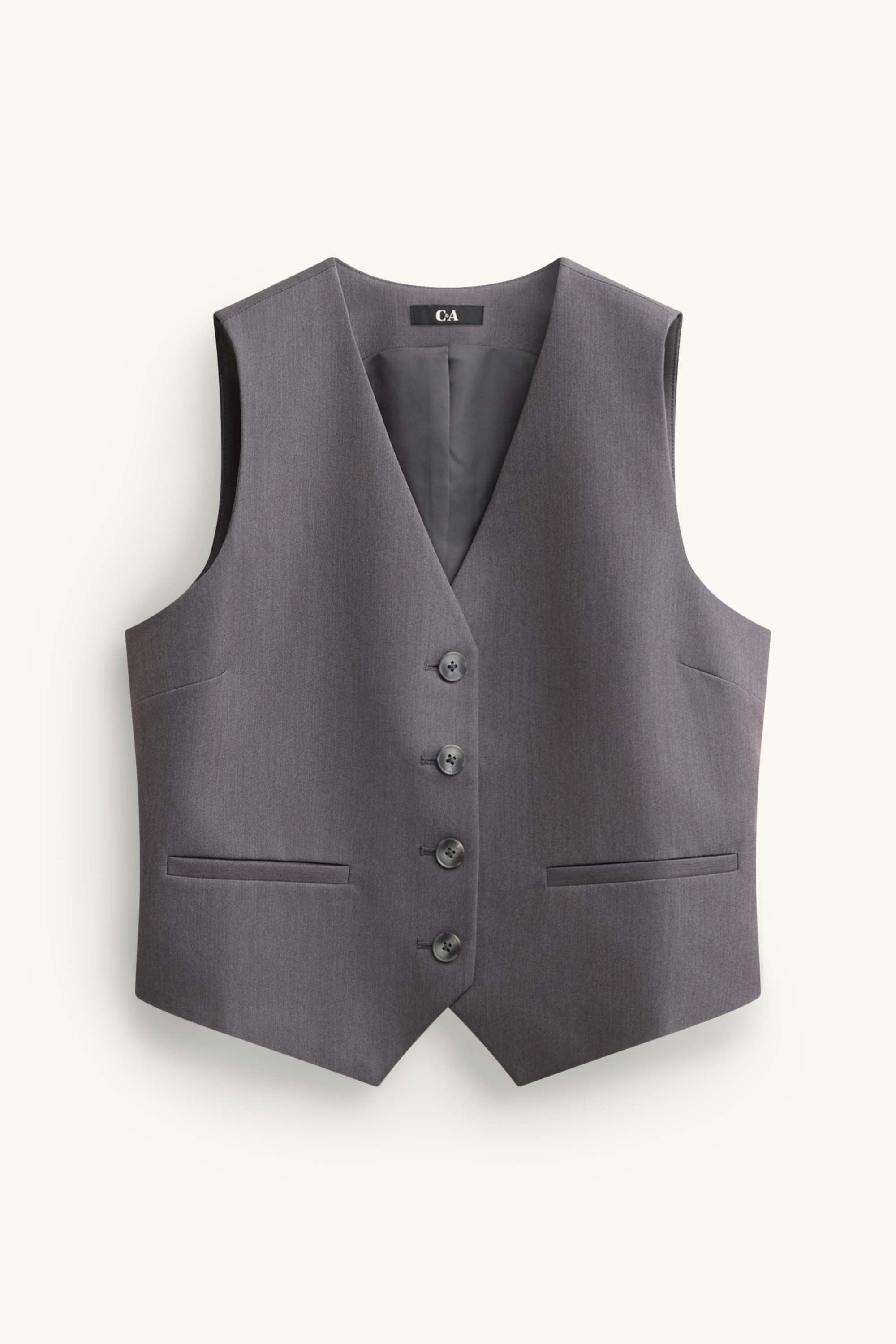 Business waistcoat - regular fit gray