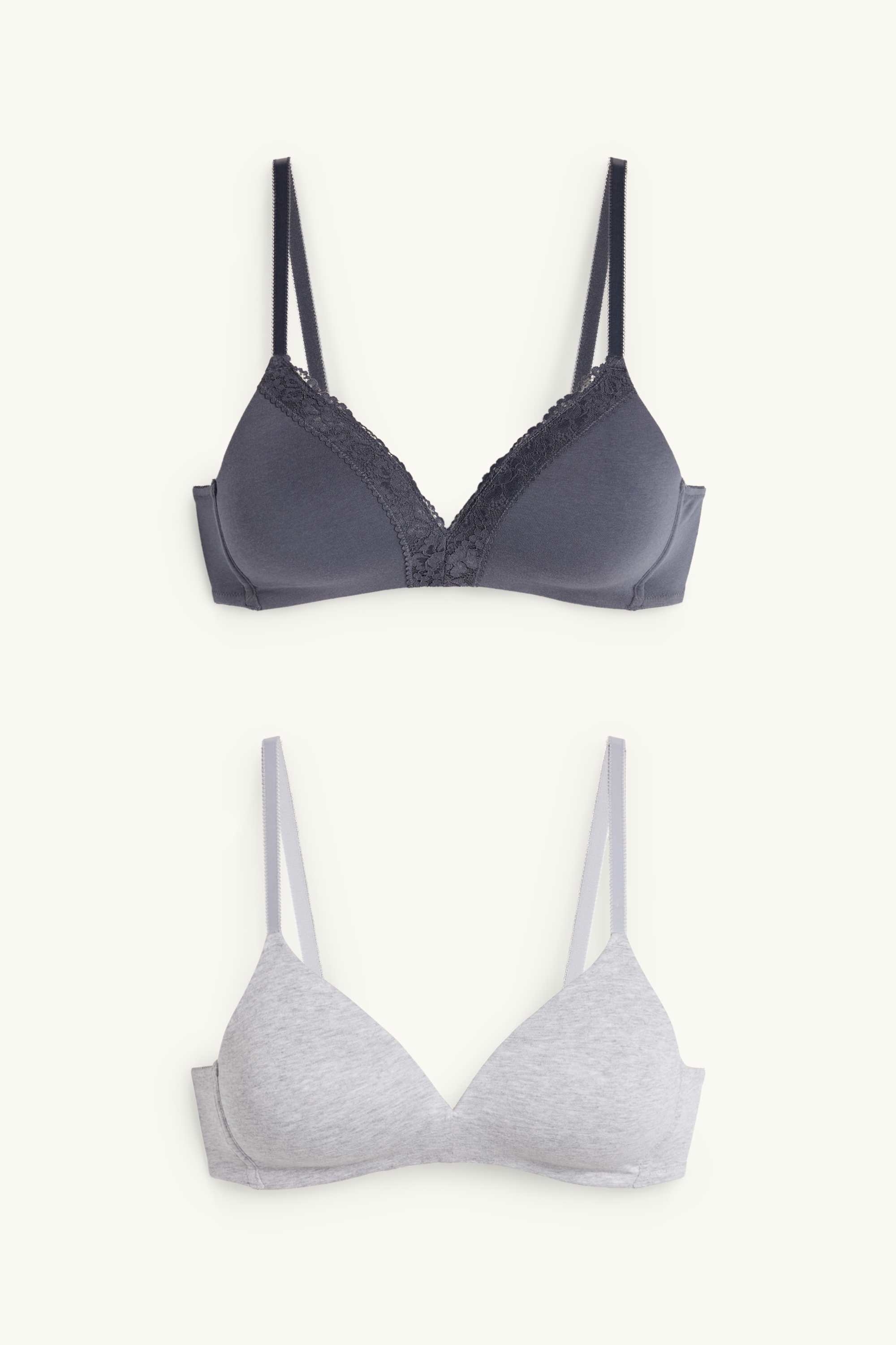 Multipack of 2 - non-wired bra - padded dark blue / gray