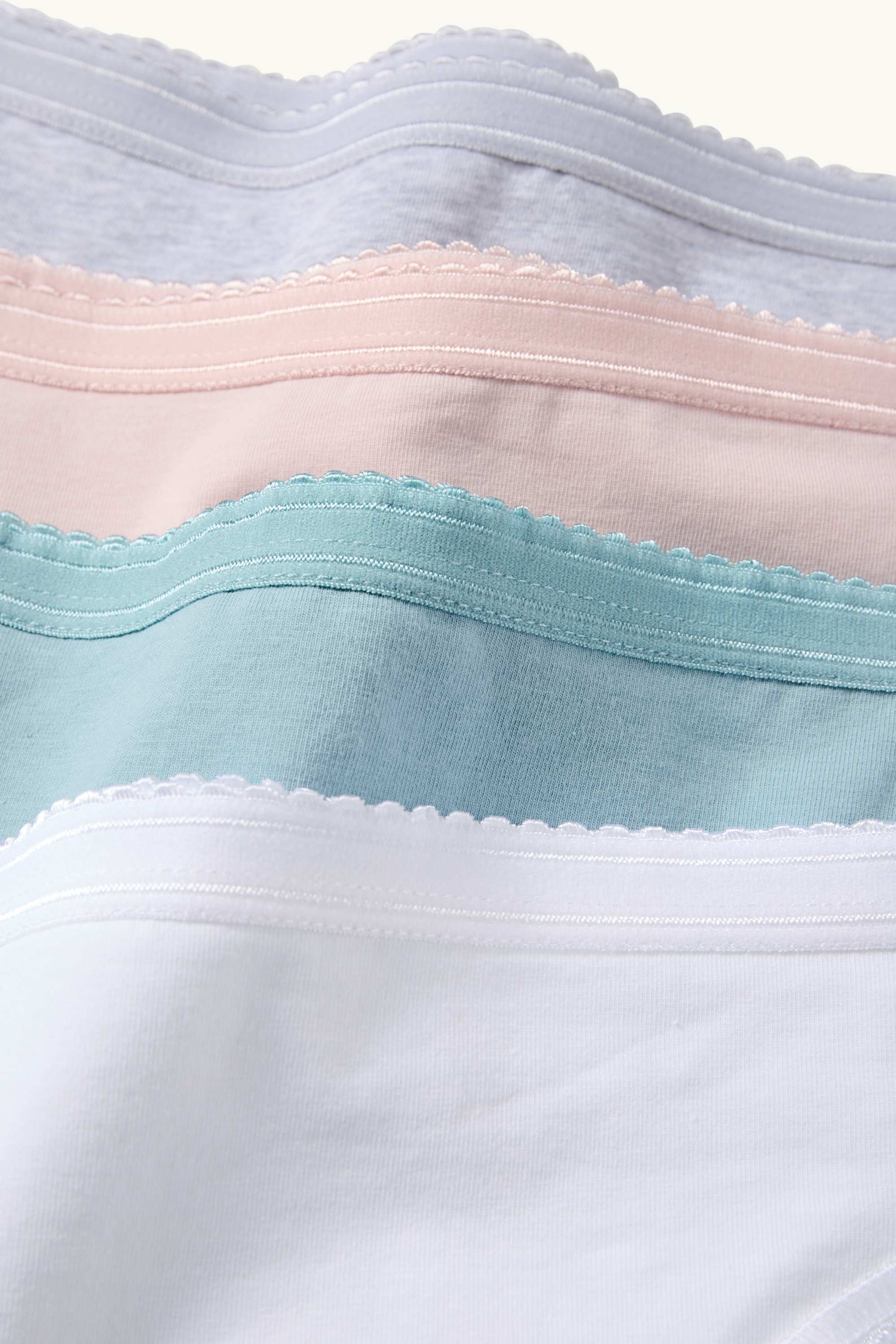 Multipack of 4 - knickers white / turquoise