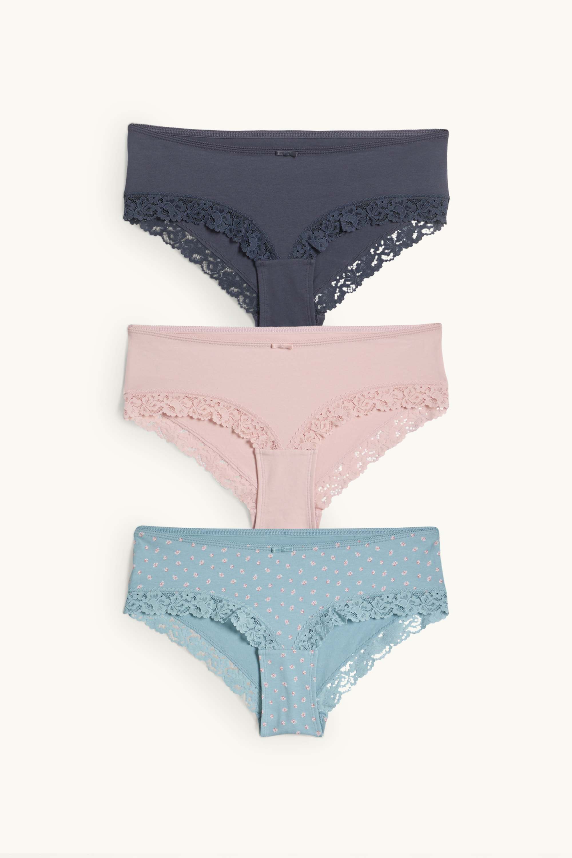 Multipack of 3 - hipsters rose / blue