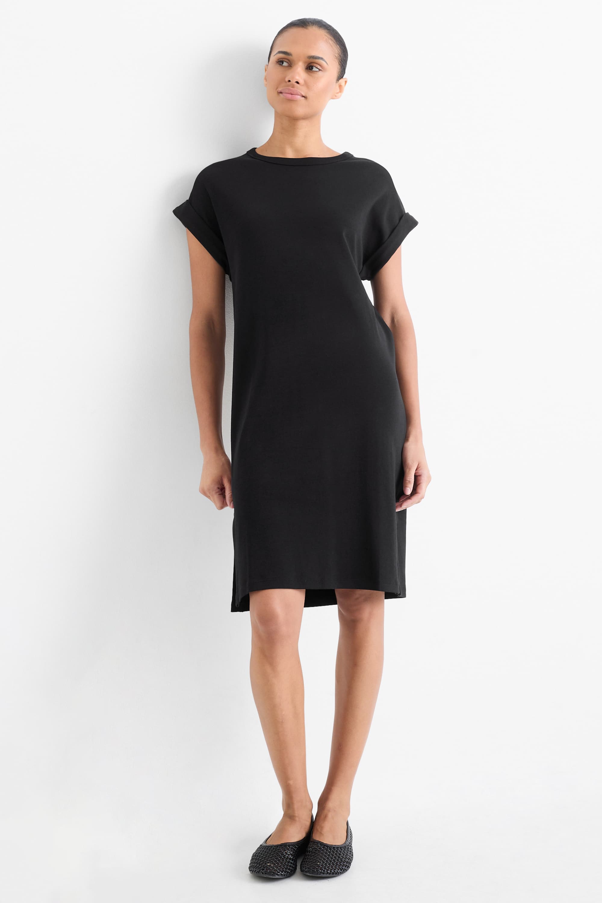 T-shirt dress black