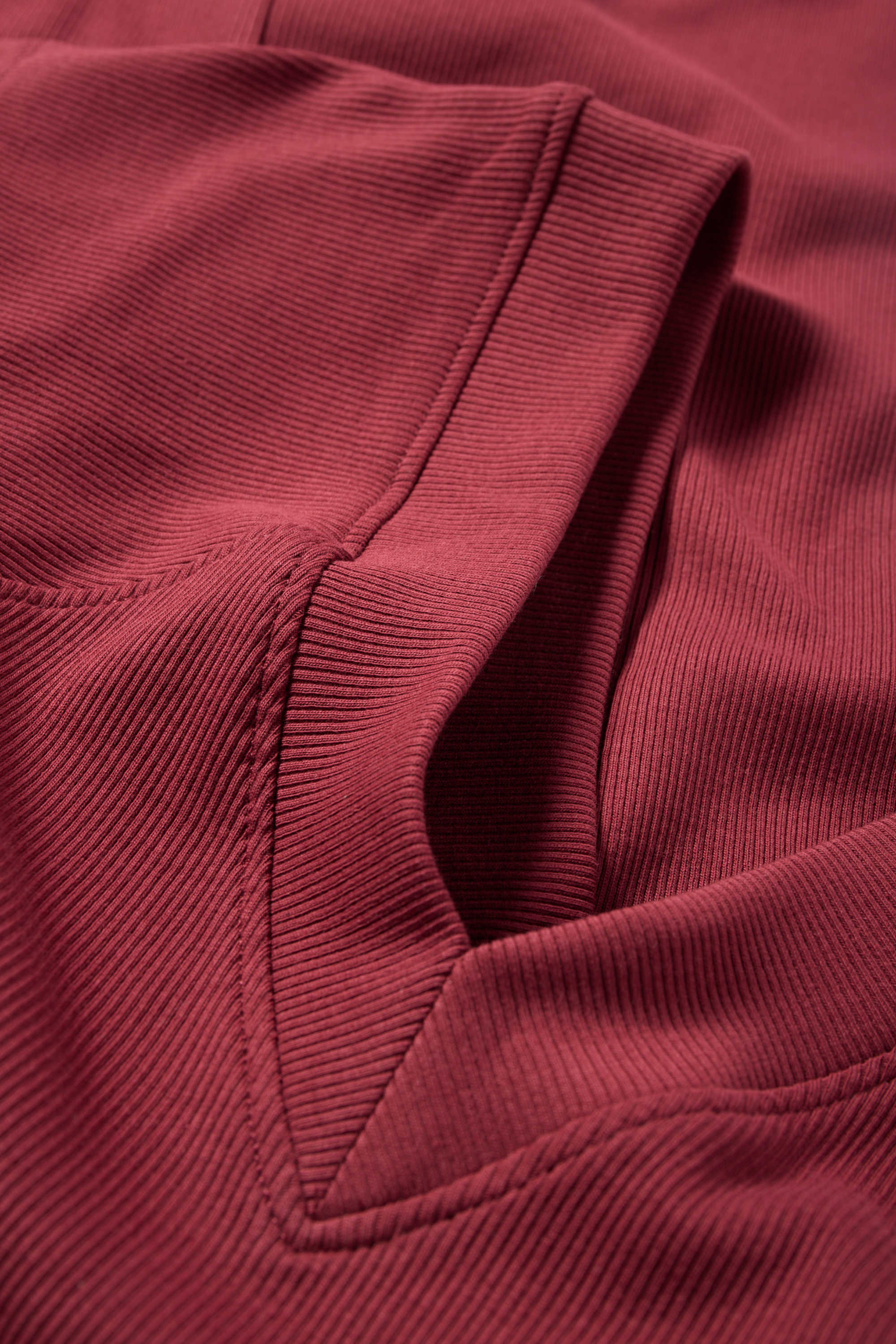 Bodycon dress - ribbed bordeaux