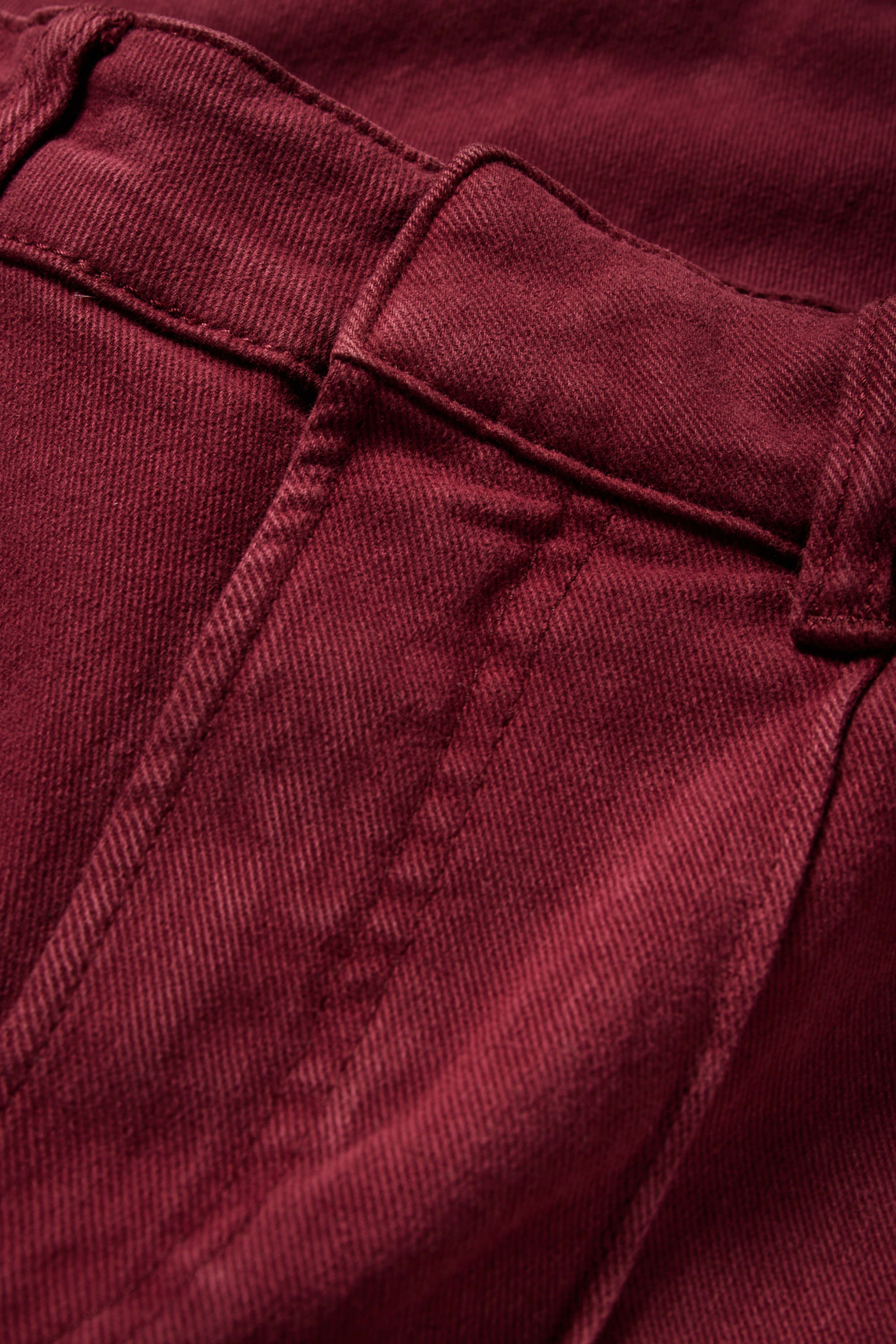 Cloth trousers - high waist - wide leg bordeaux