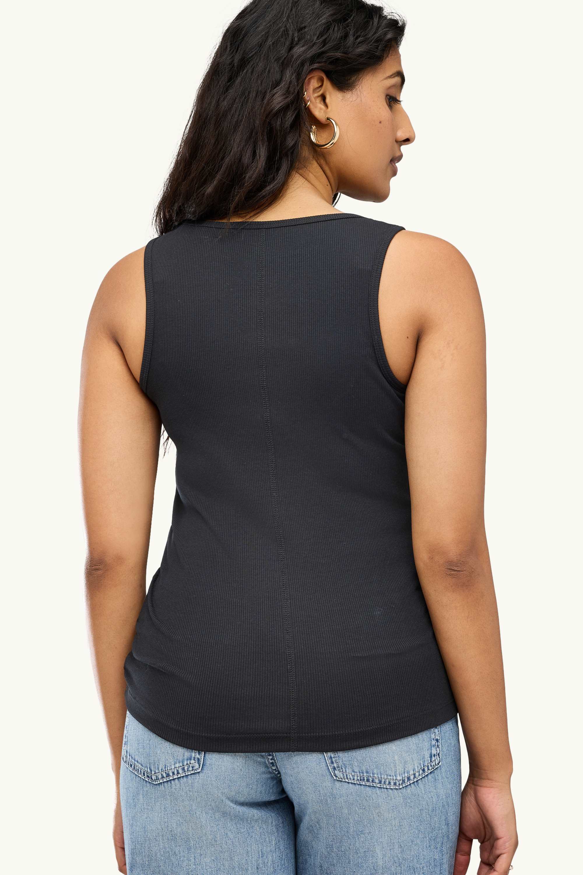 Top - ribbed black
