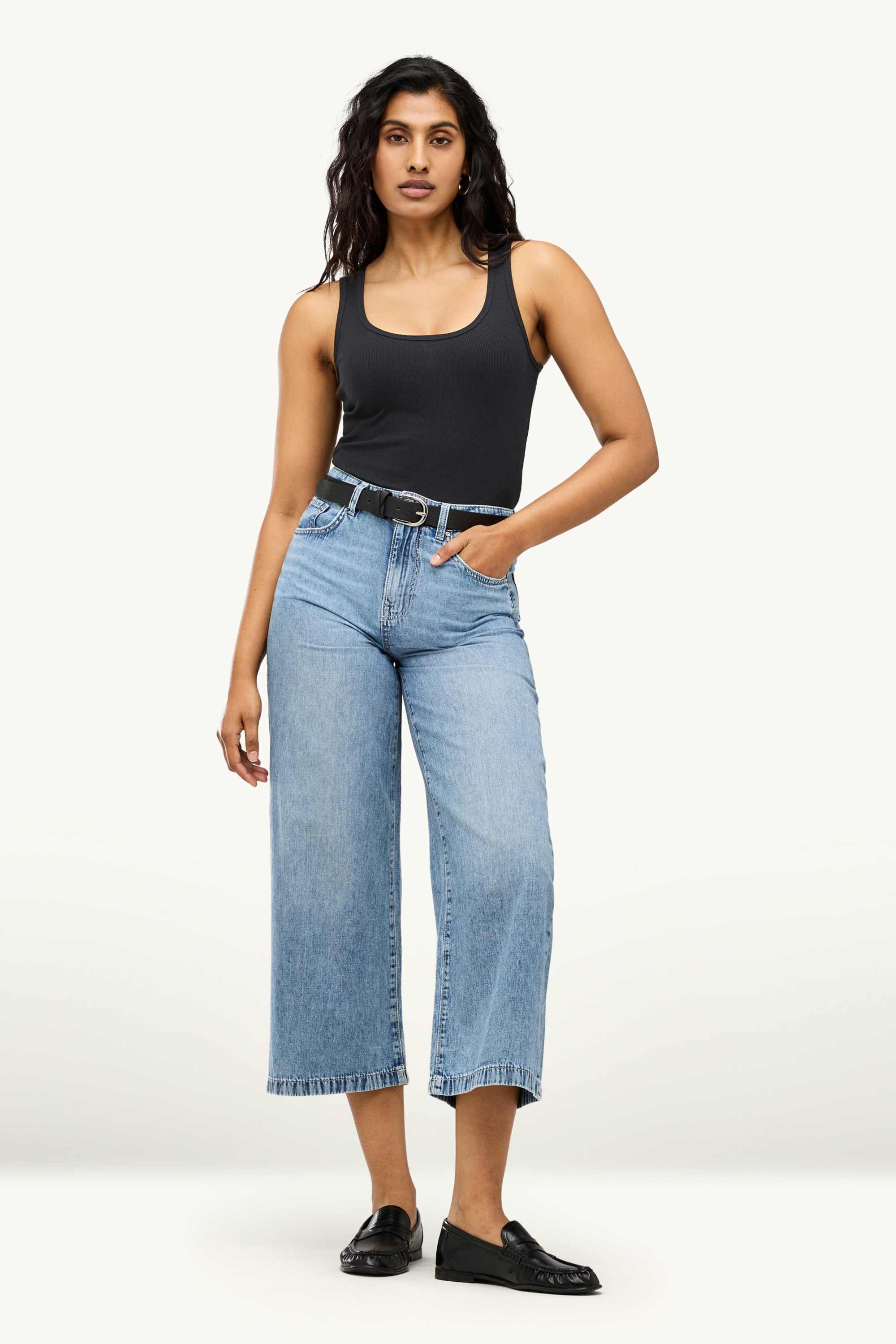 Top - ribbed black