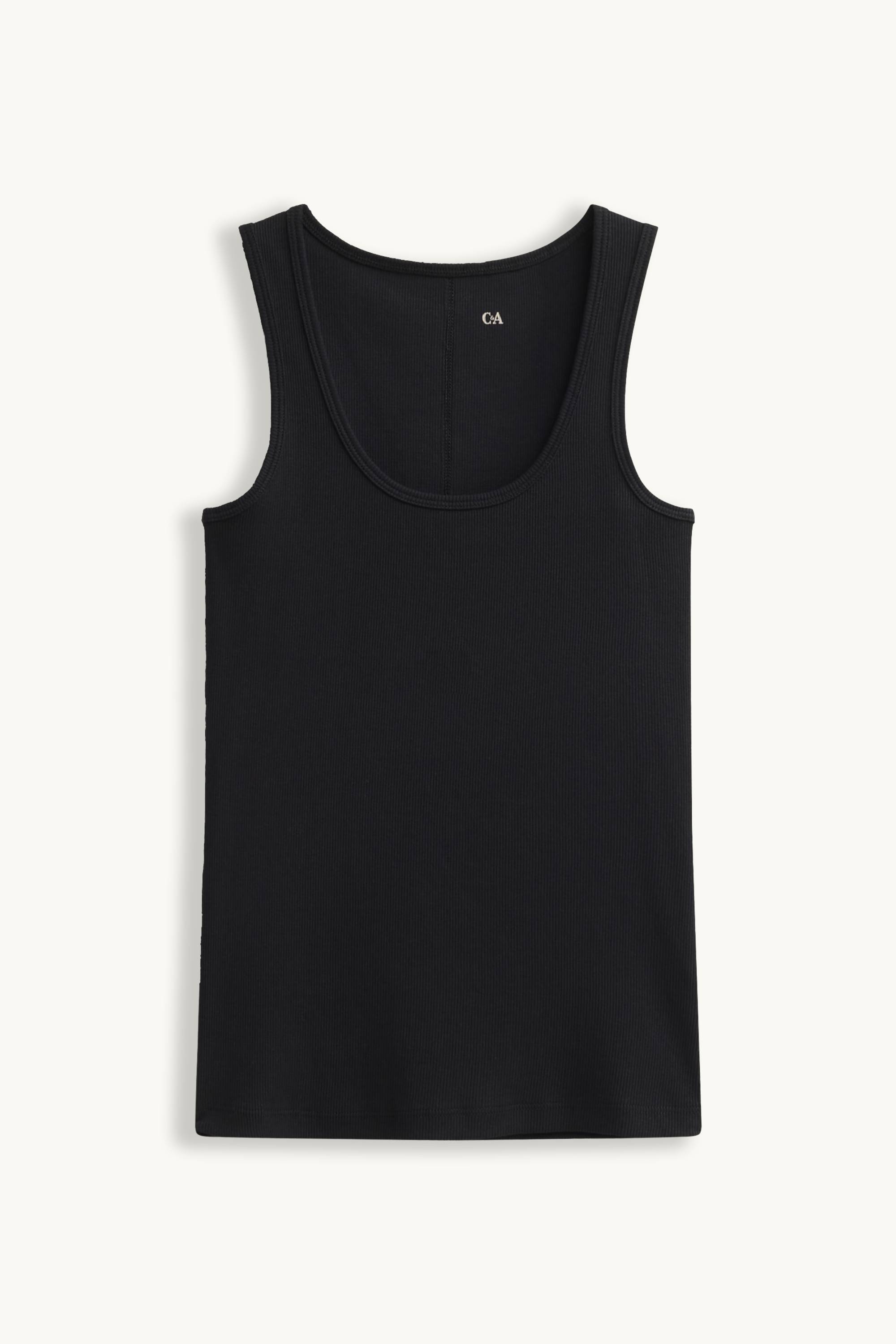 Top - ribbed black