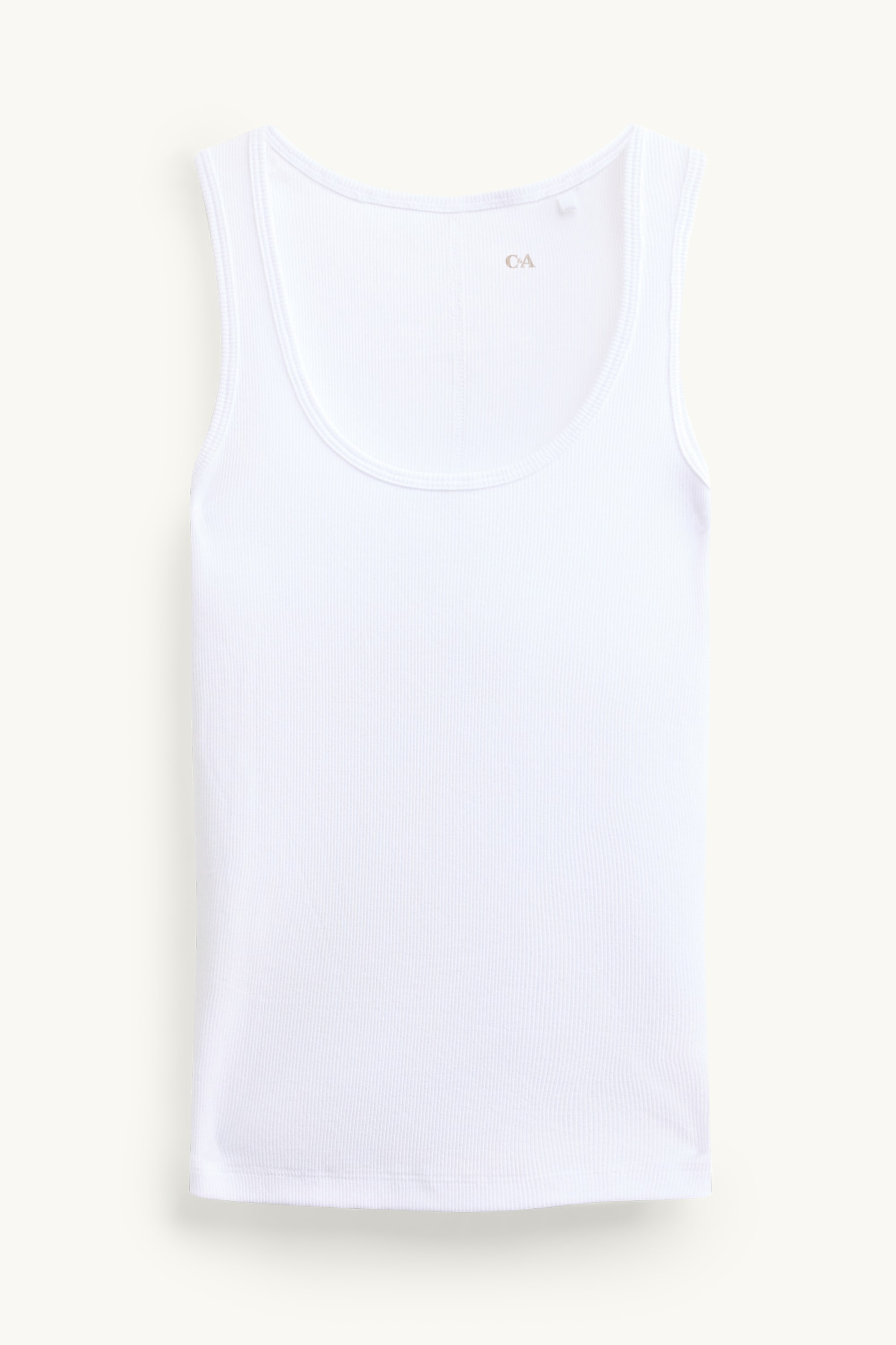 Top - ribbed white