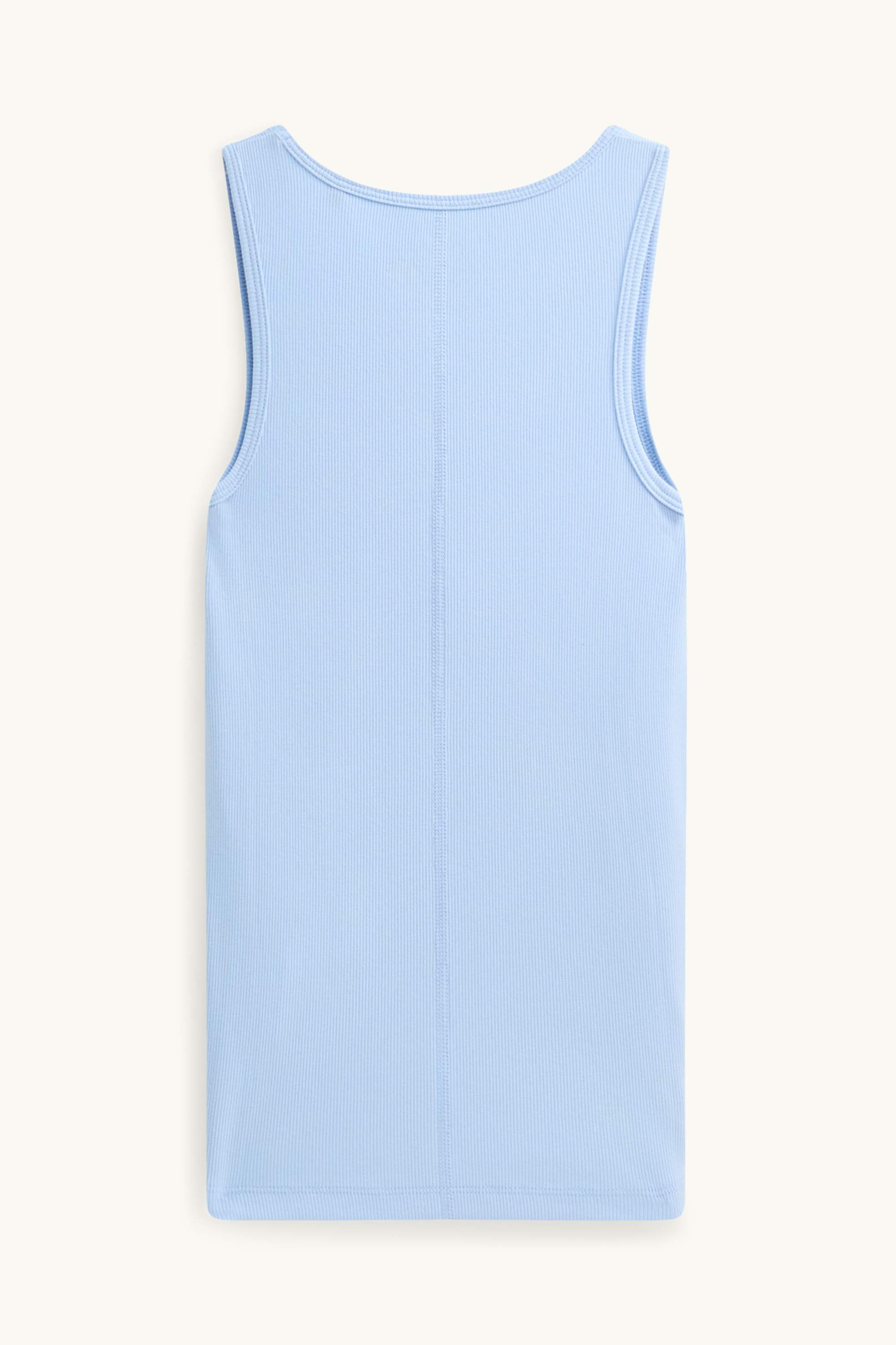 Top - ribbed light blue
