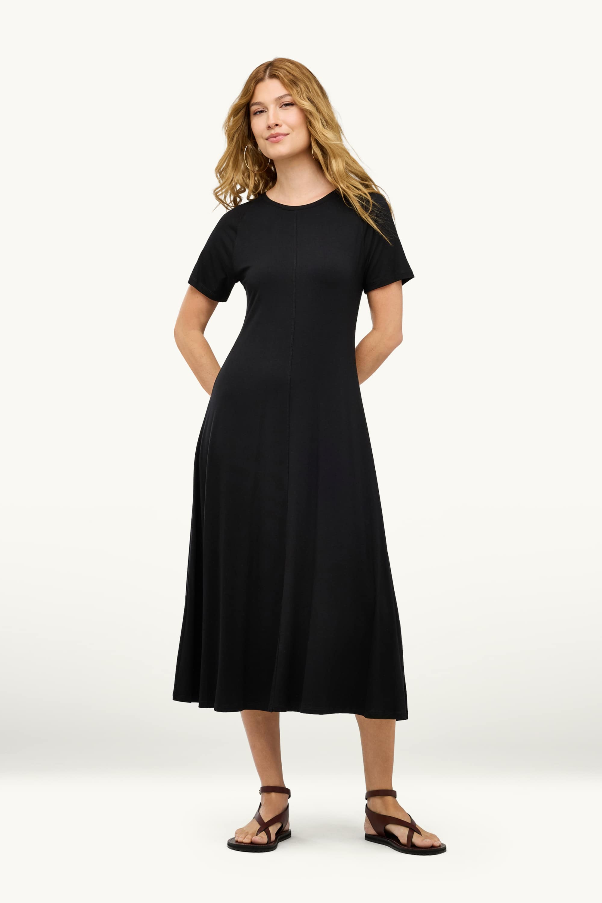 A-line dress black