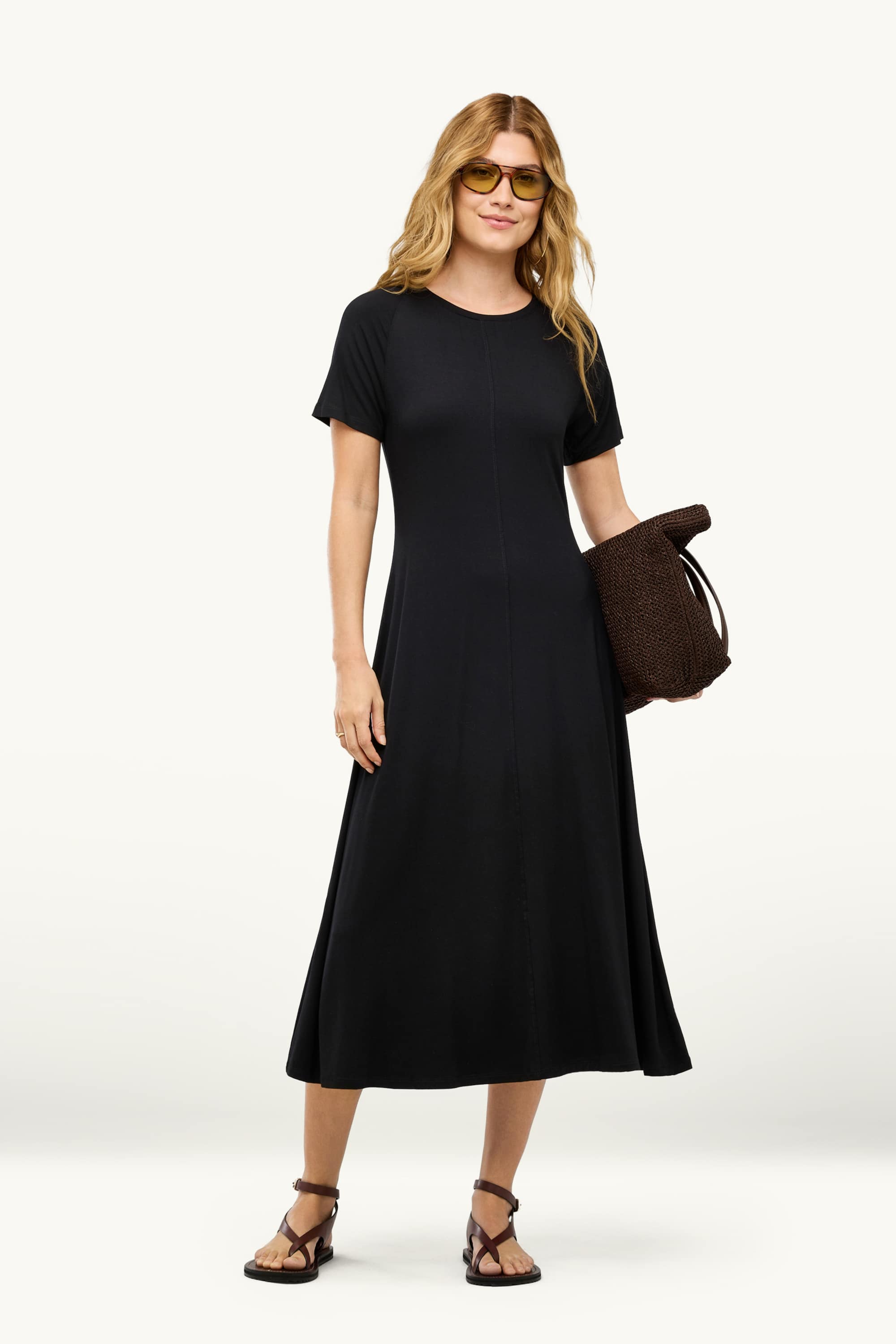 A-line dress black