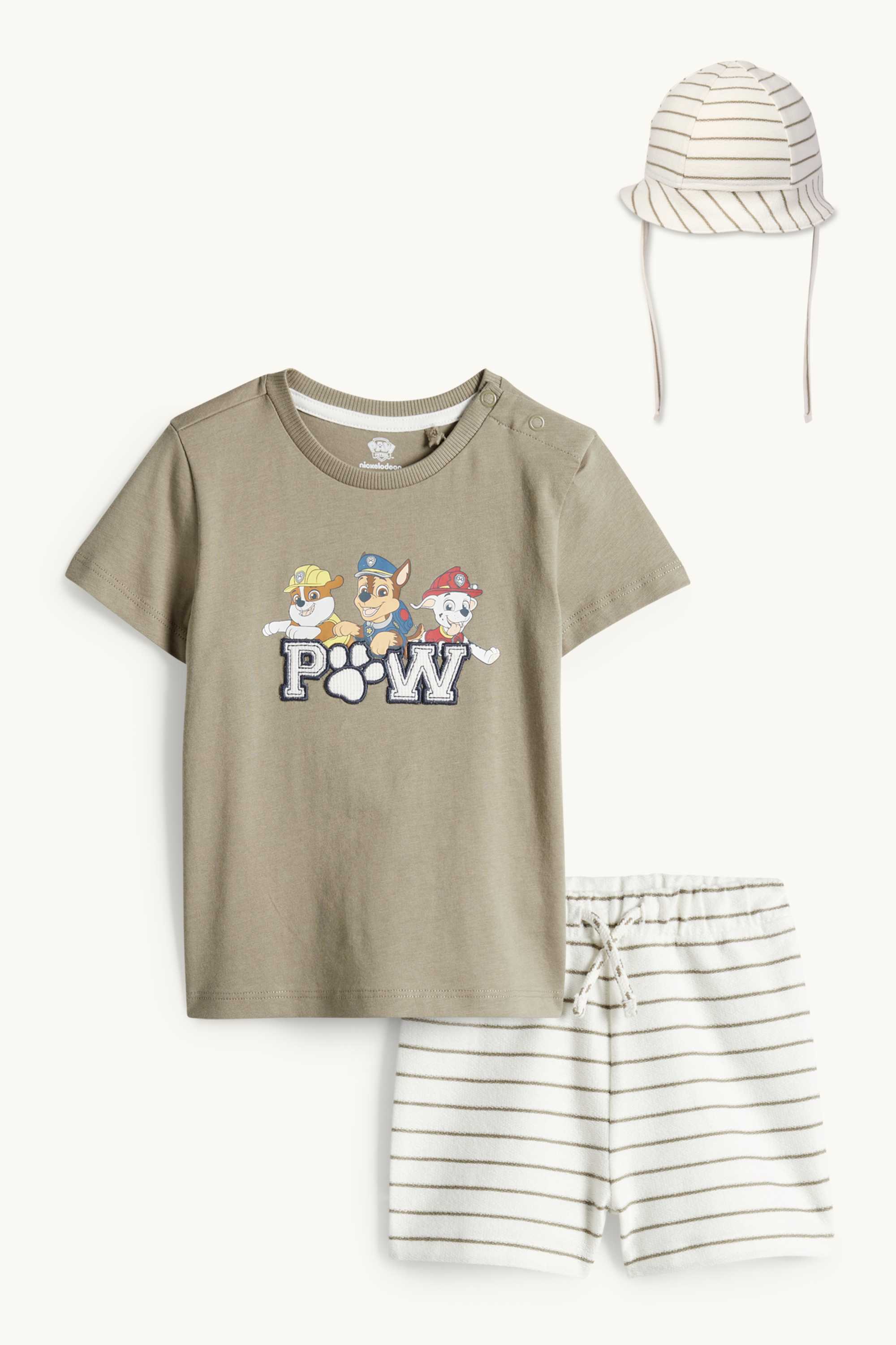 PAW Patrol - Chase, Marshall - baby outfit - 3 piece cremewhite