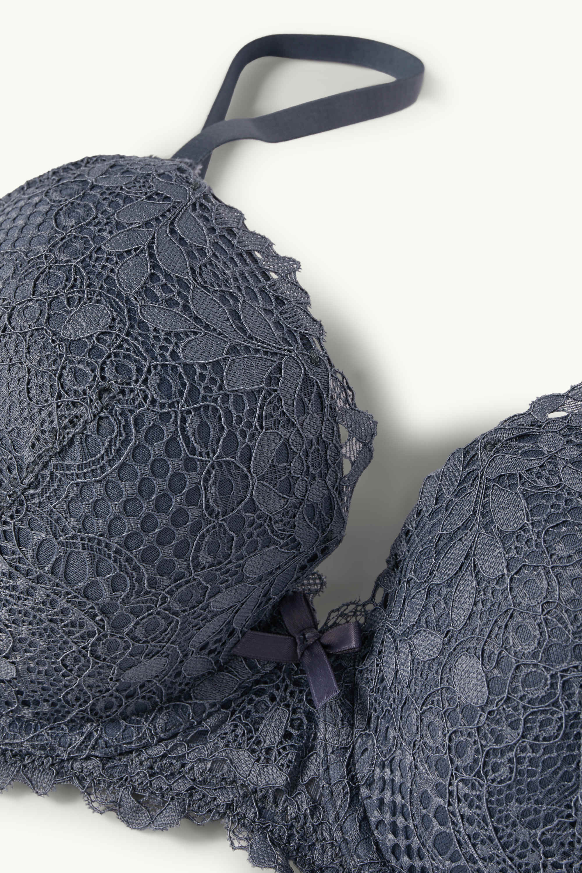 Underwire bra - FULL COVERAGE - padded gray