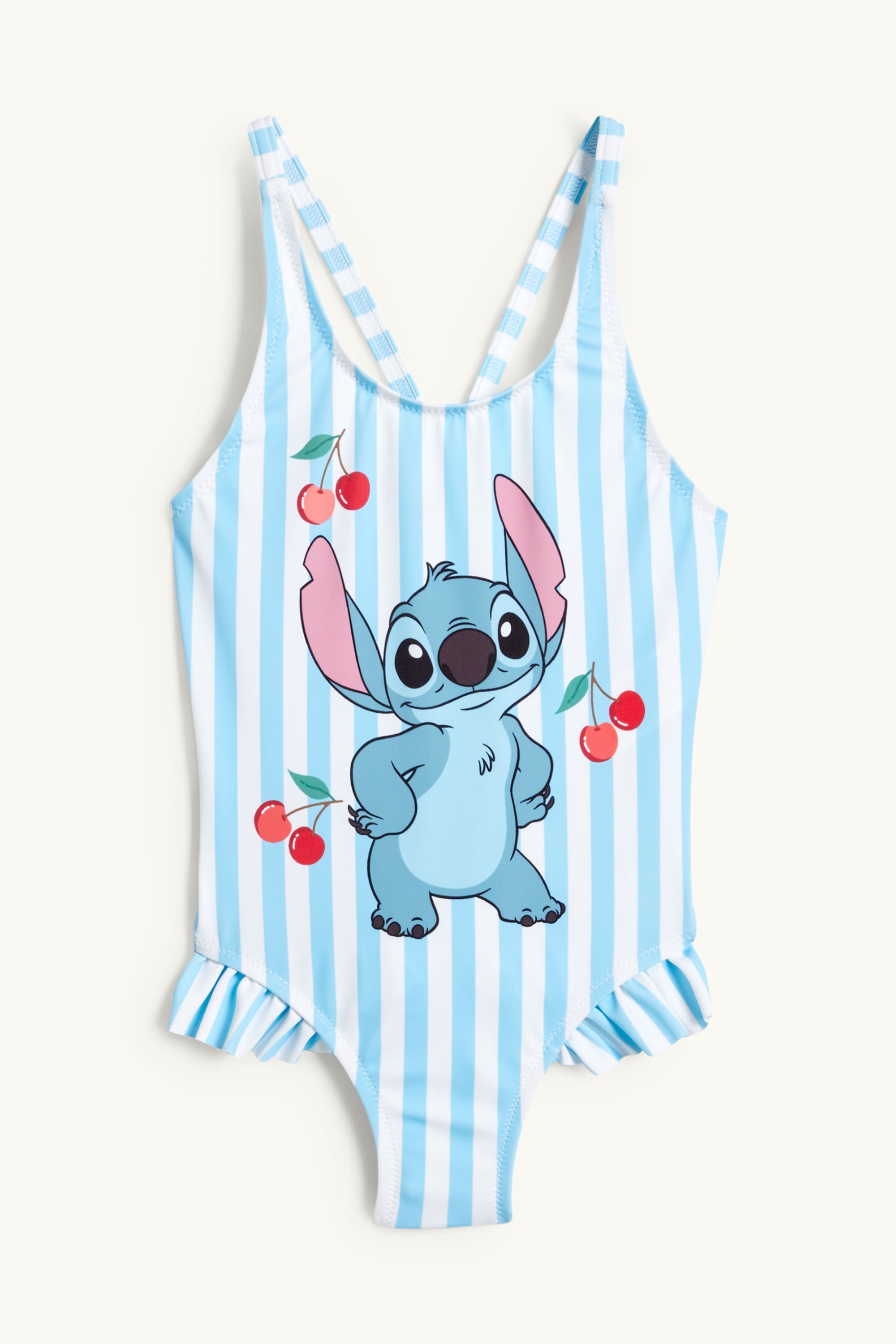 Lilo & Stitch - swimsuit - LYCRA® XTRA LIFE™ - striped white / blue