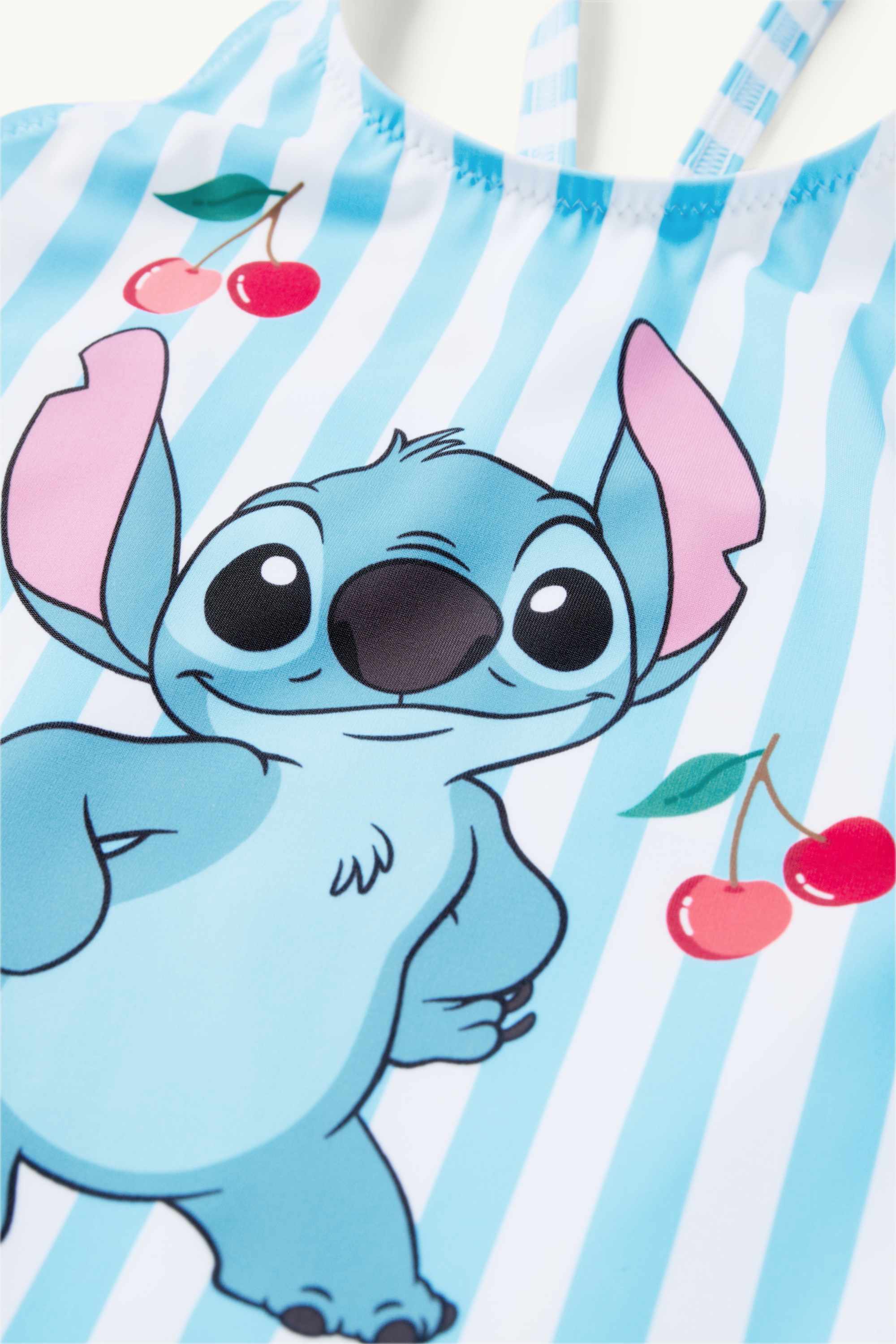 Lilo & Stitch - swimsuit - LYCRA® XTRA LIFE™ - striped white / blue