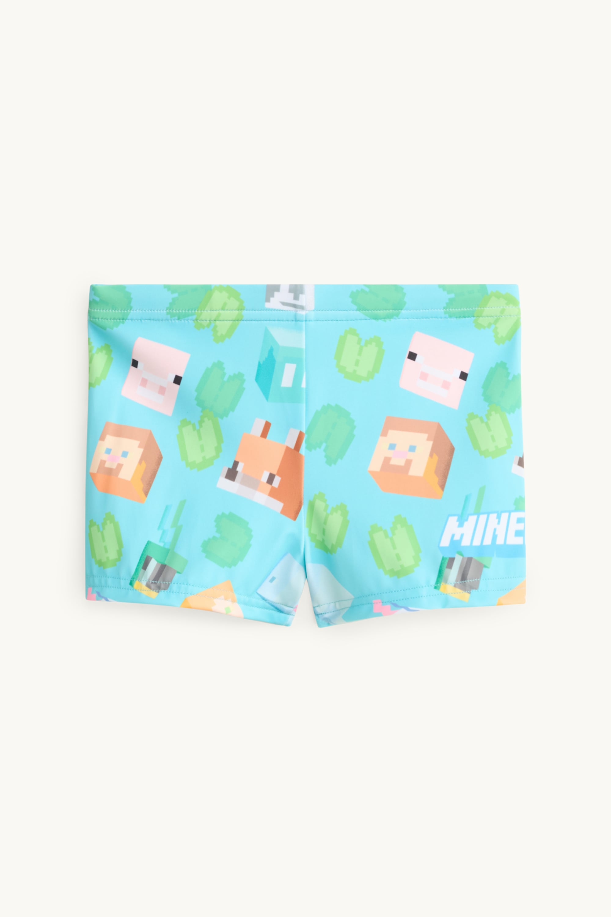 Minecraft - swim shorts - LYCRA® XTRA LIFE™ green / turquoise