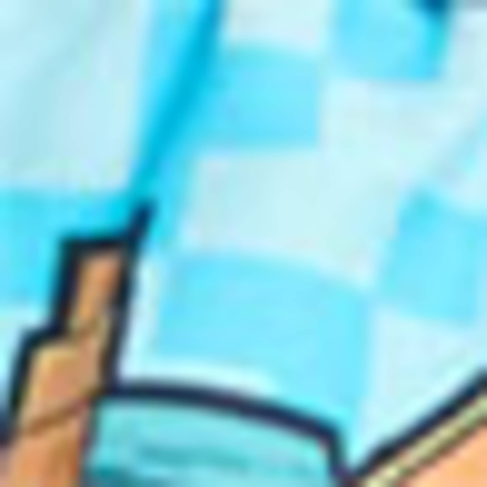 Minecraft - swim shorts light blue