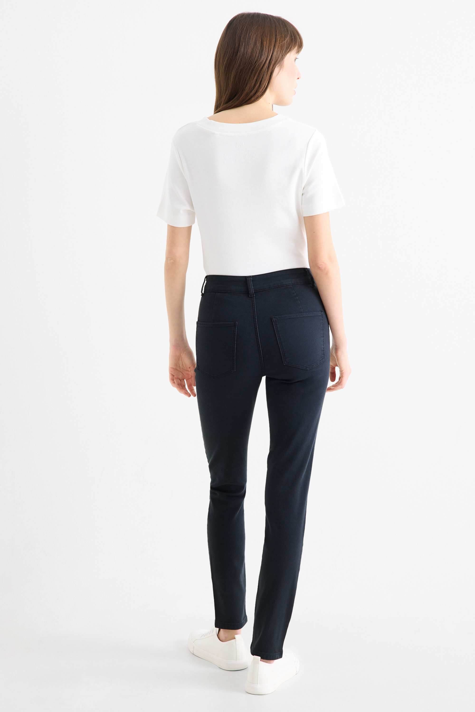 Jegging jeans - high waist dark blue