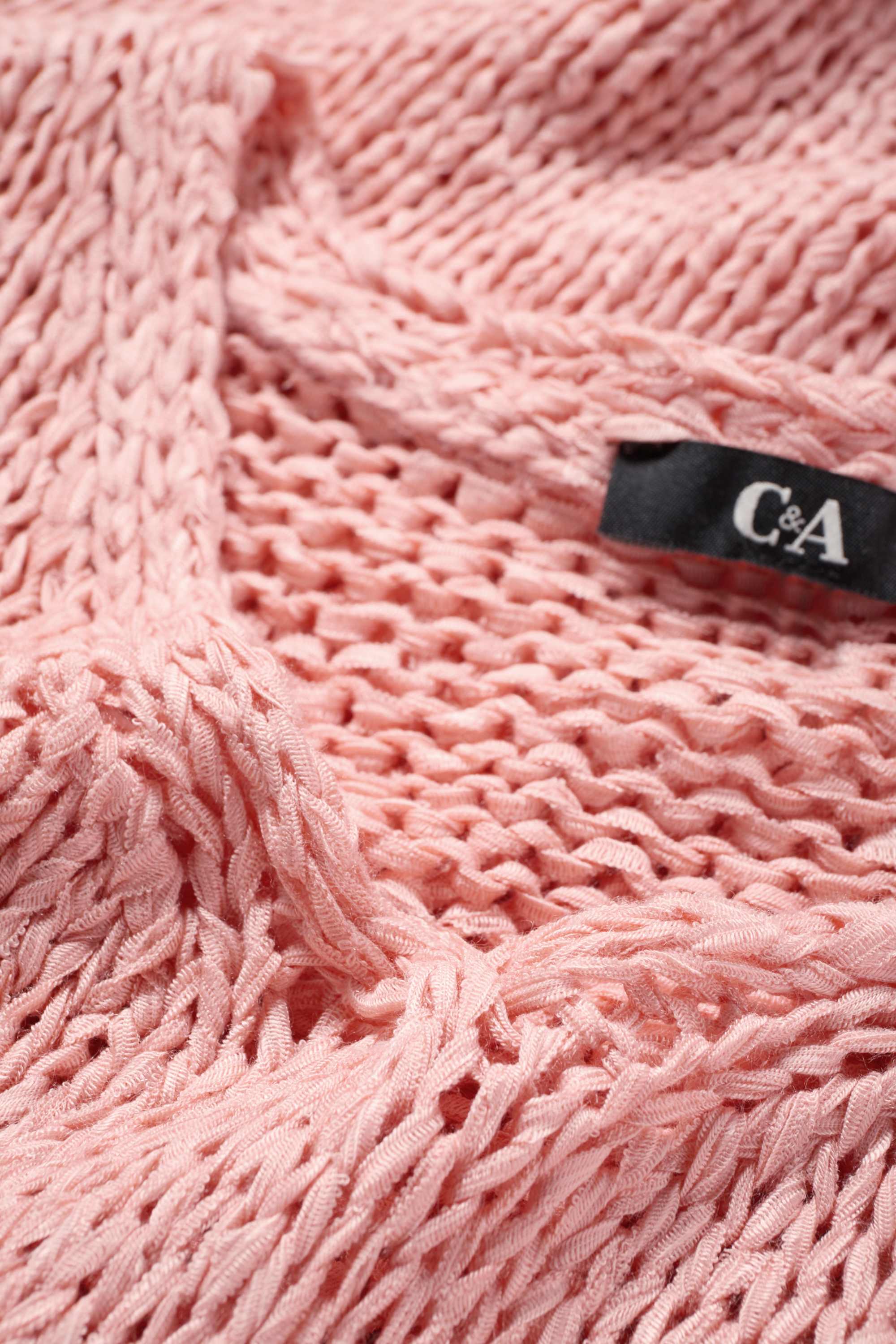 Knitted jumper - short sleeve pink