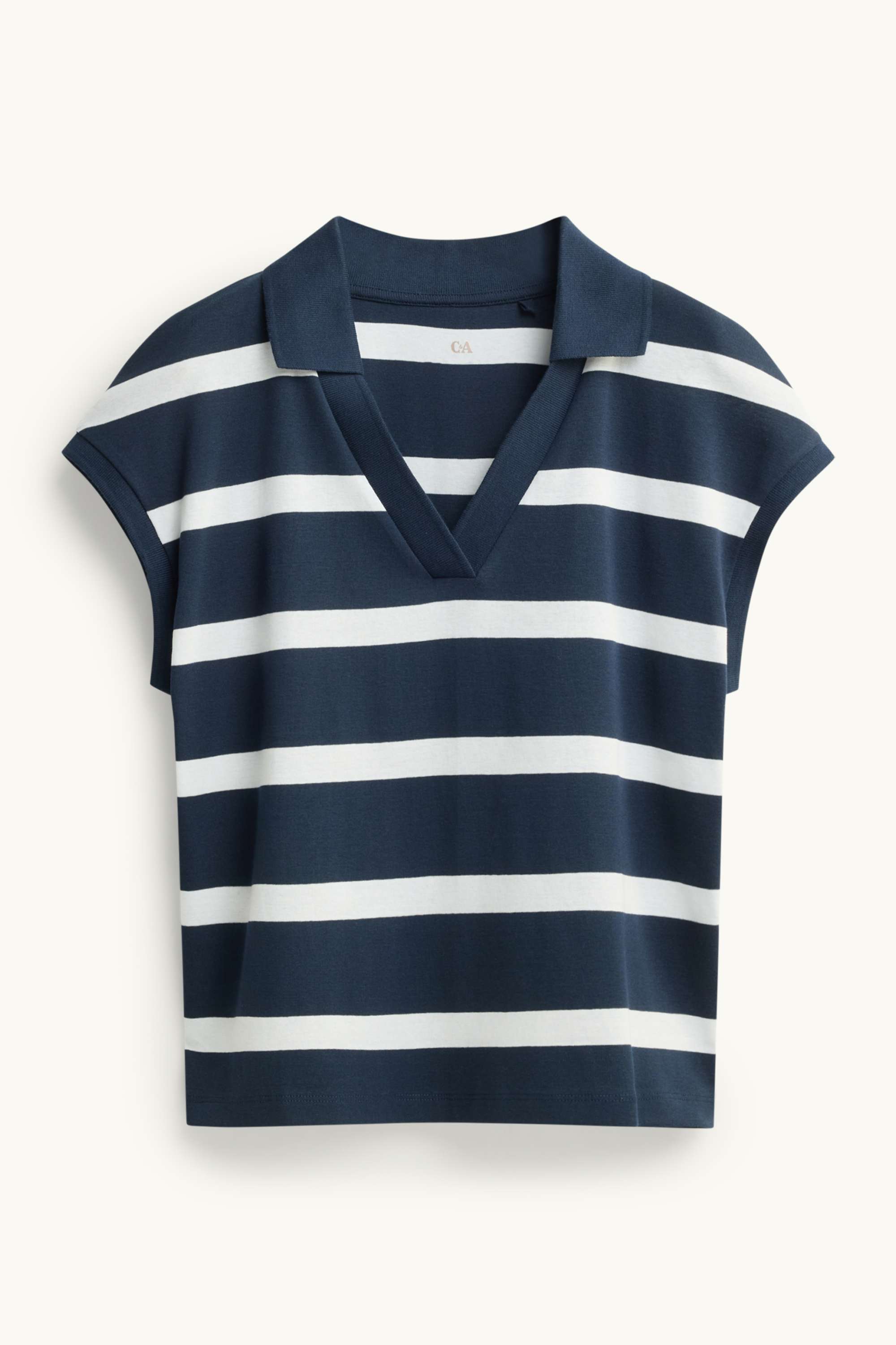 Polo shirt - regular fit - striped blue
