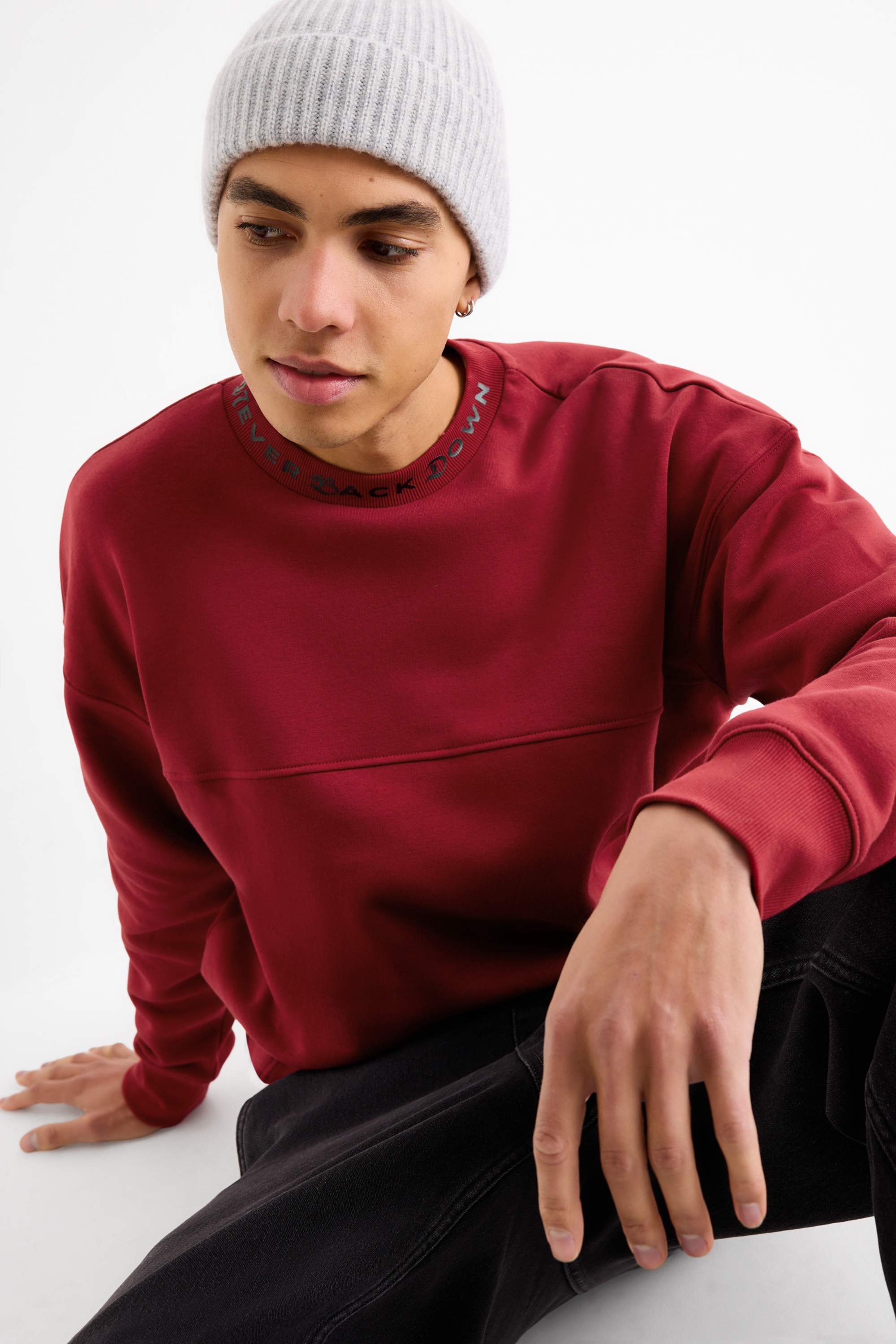 Sweatshirt dark red