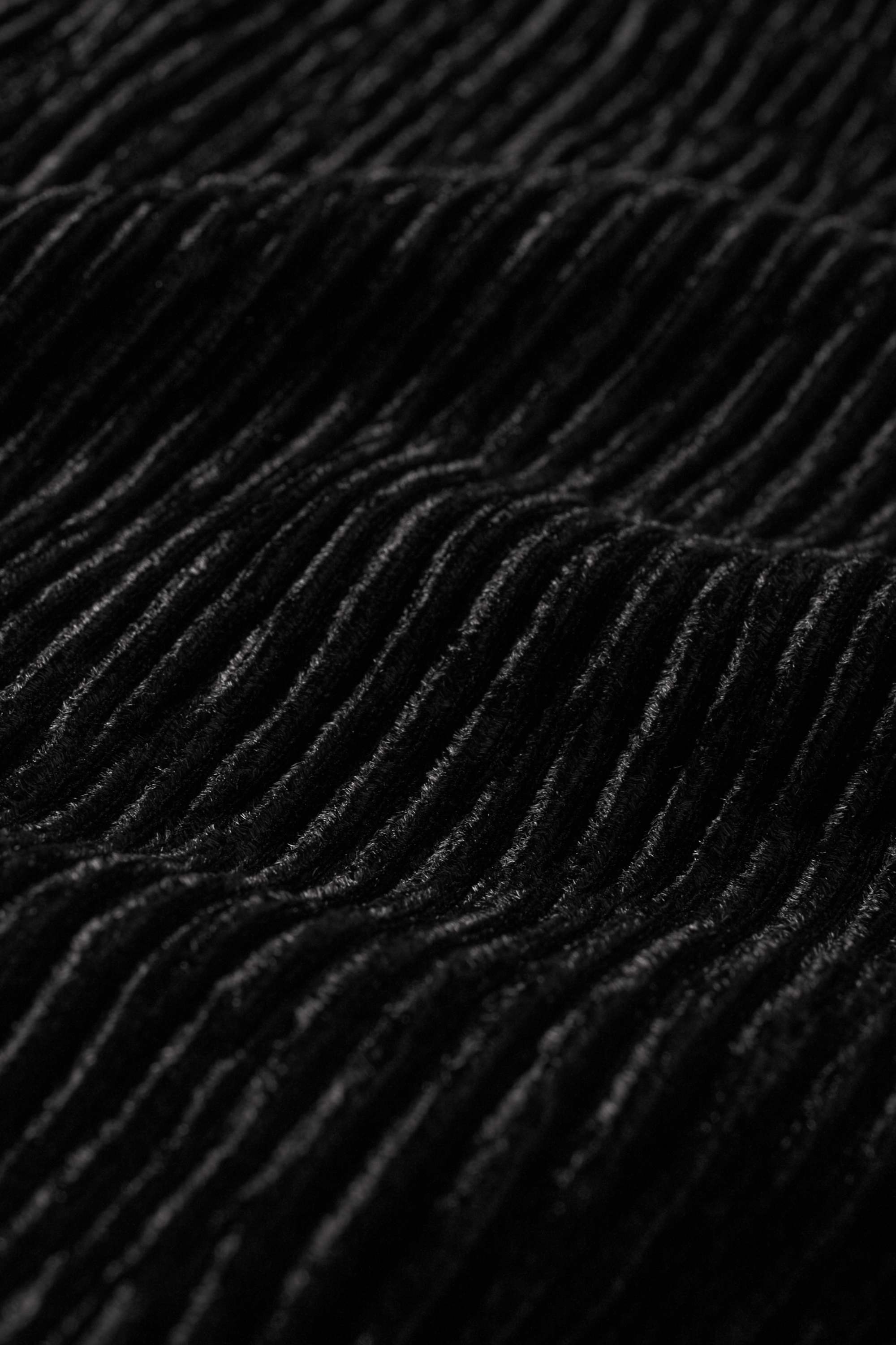 Velvet T-shirt - regular fit - textured black