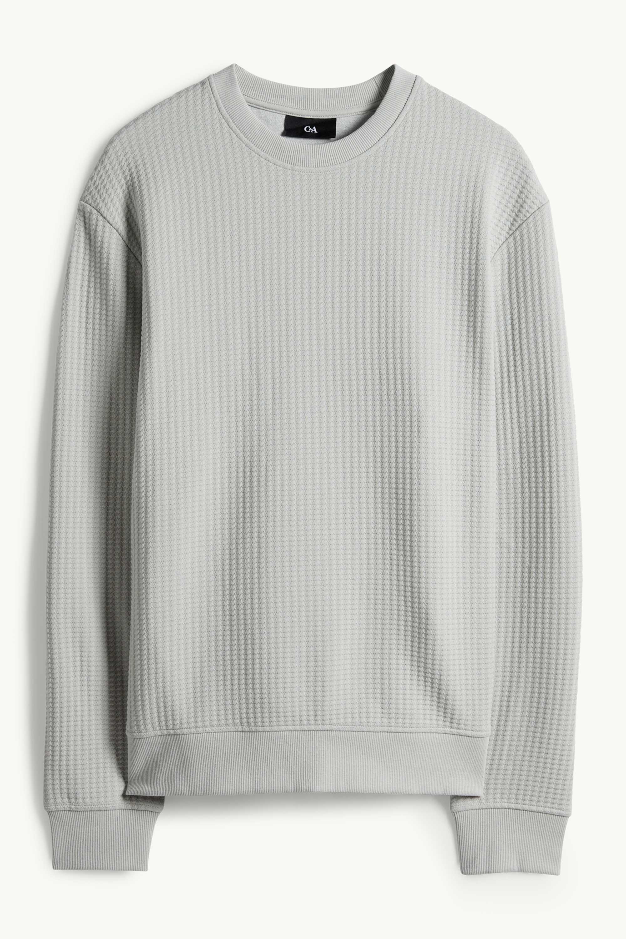 Sweatshirt - textured gray