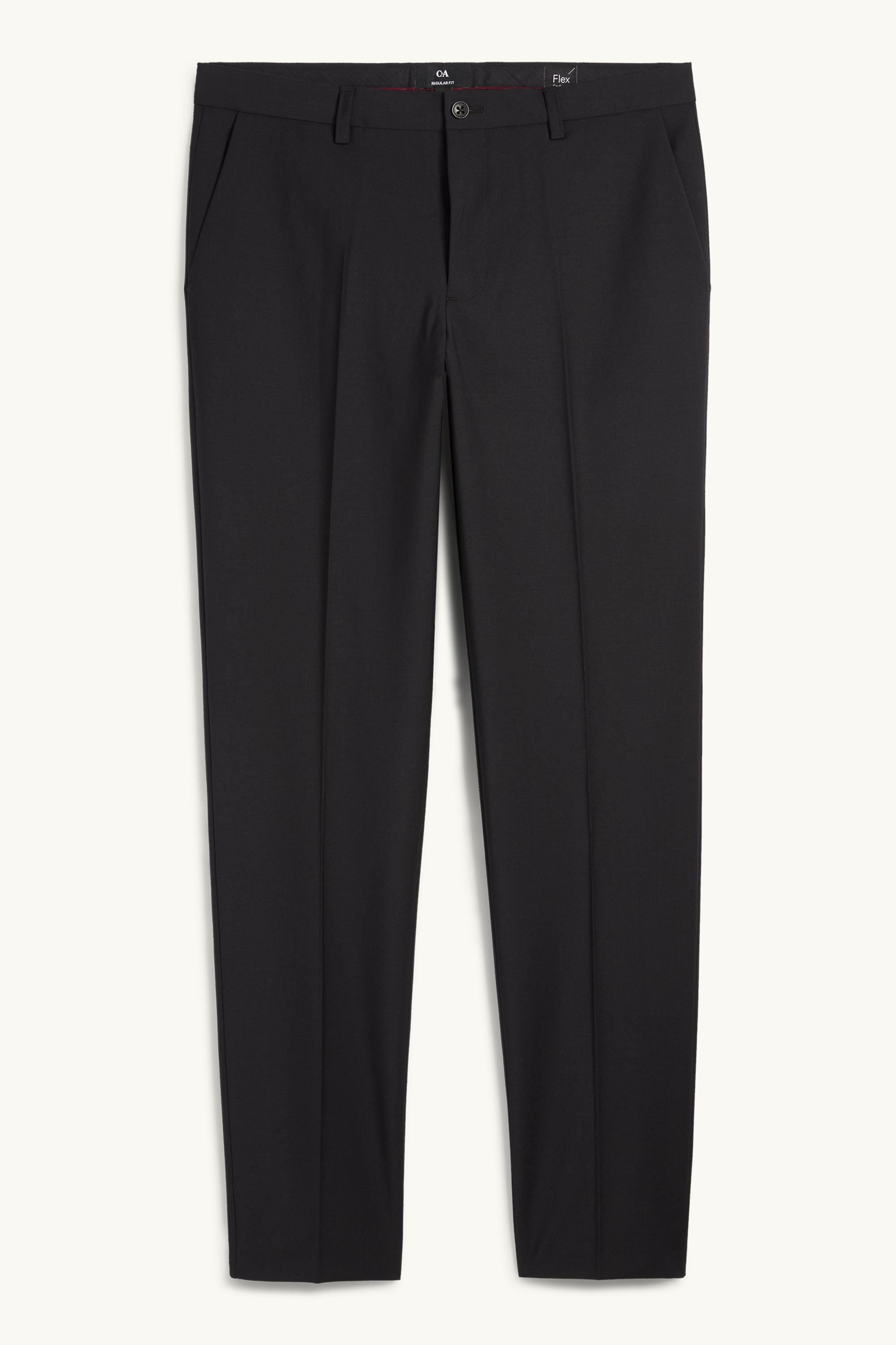 Mix & match suit trousers - regular fit - Flex - wool blend black