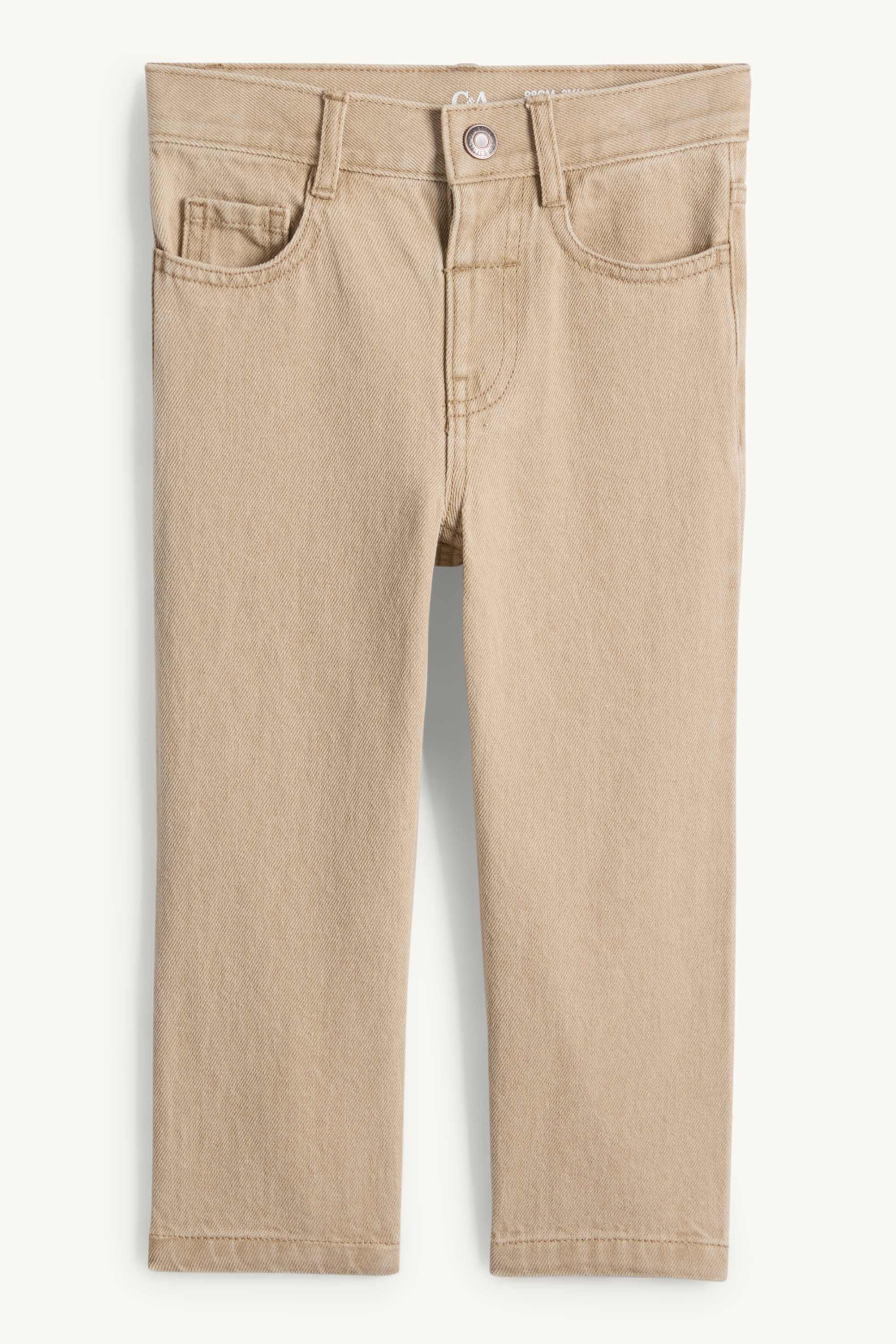 Relaxed jeans light beige