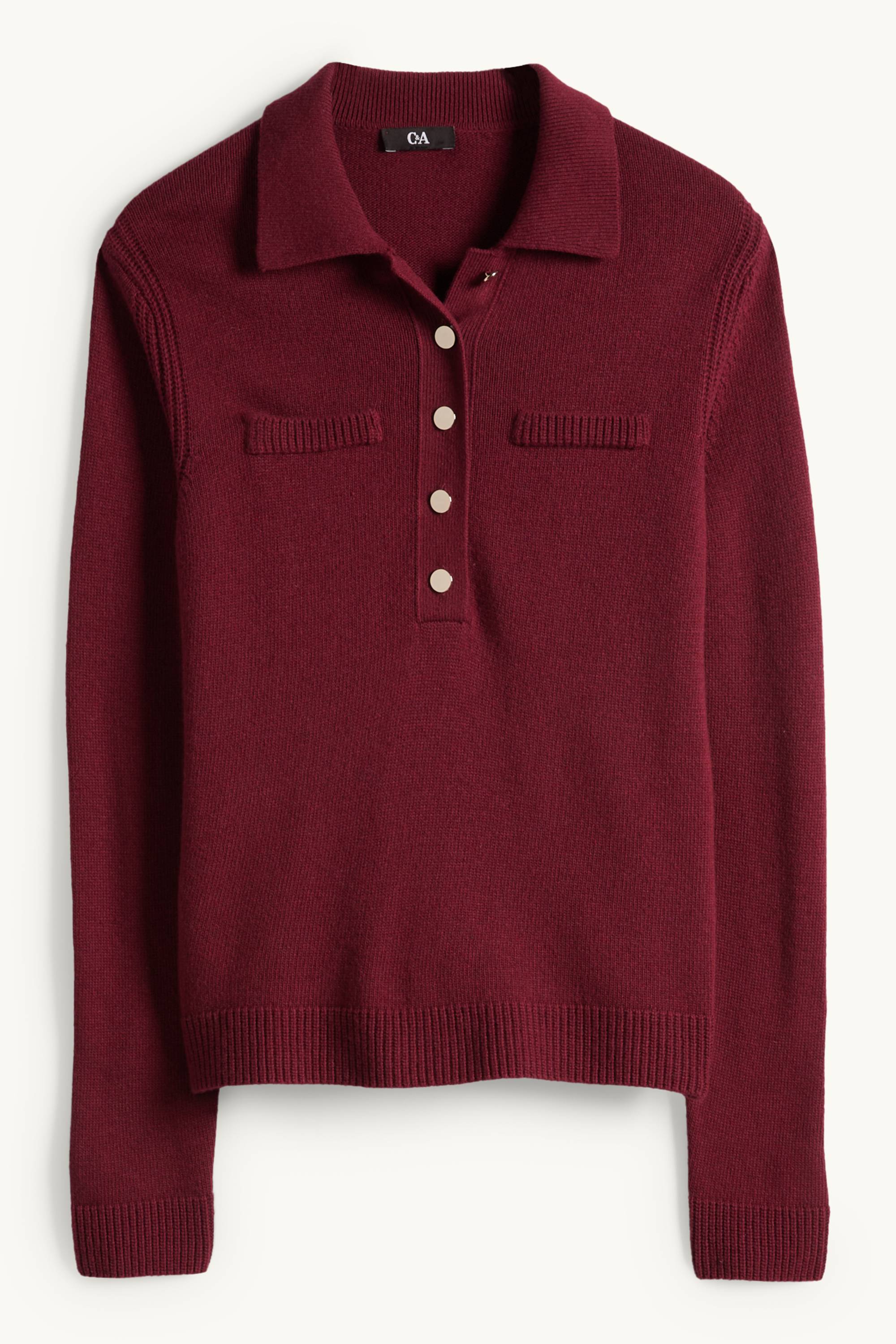 Jumper - wool blend bordeaux