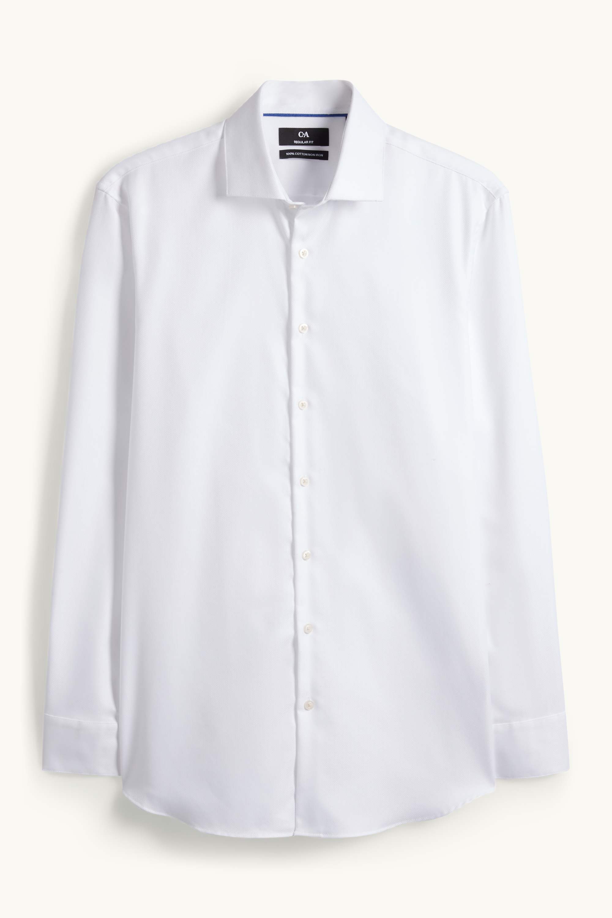 Business shirt - regular fit - cutaway collar - easy-iron white