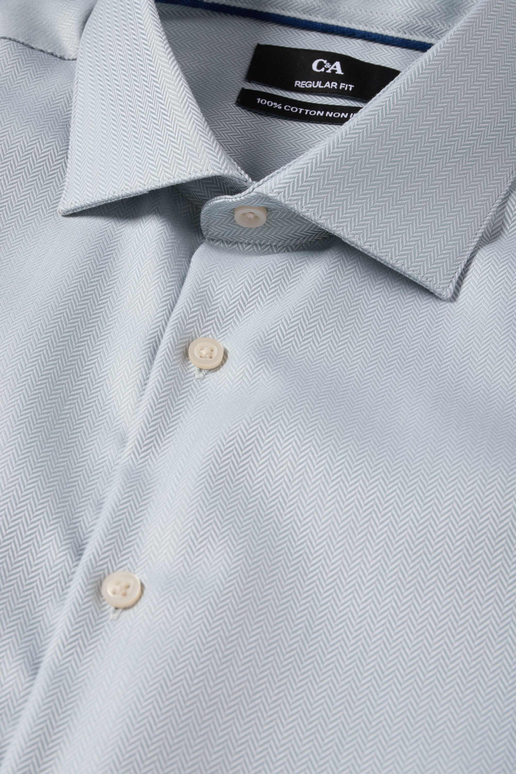 Business shirt - regular fit - cutaway collar - easy-iron mint green