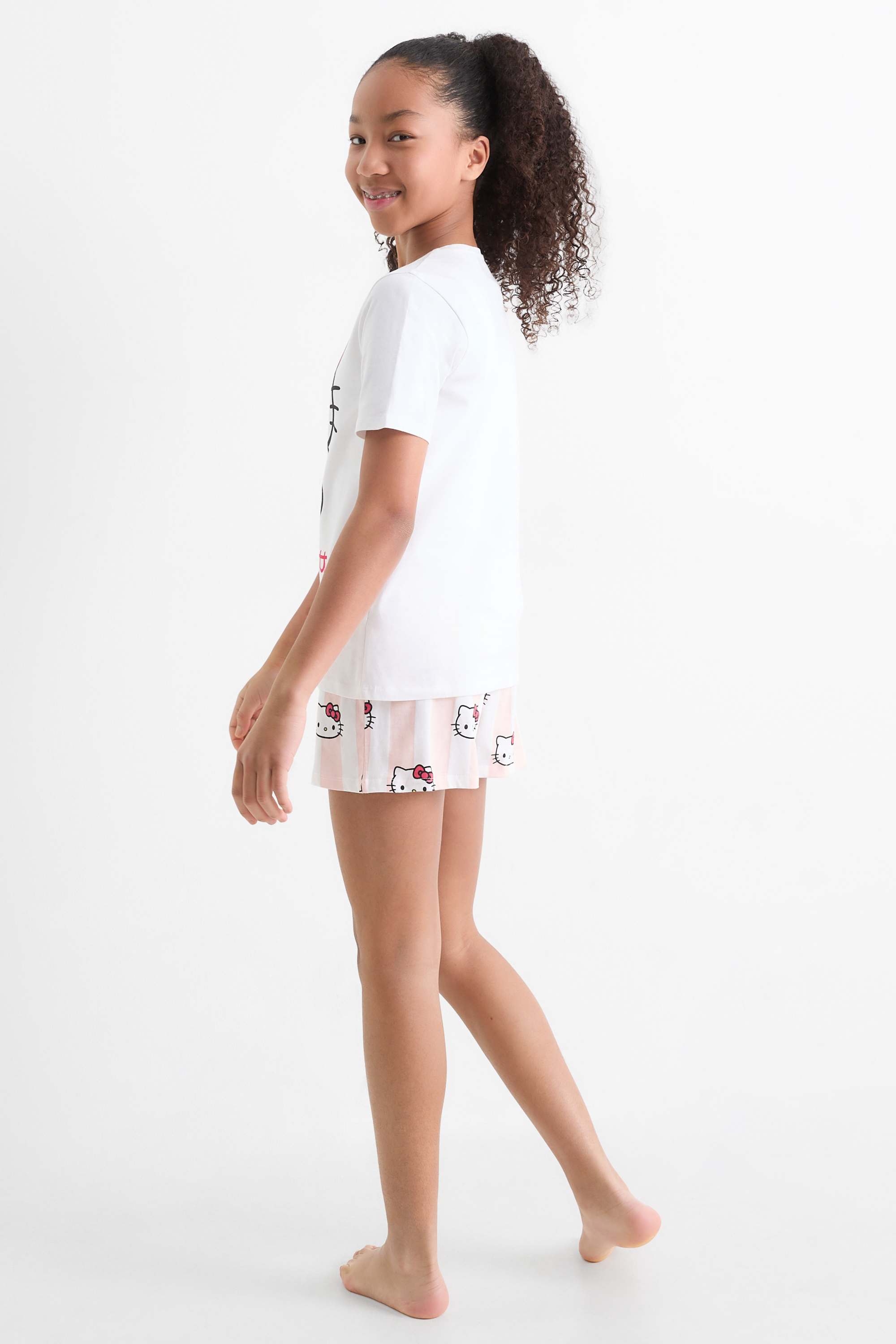 Multipack of 2 - Hello Kitty and Friends - short pyjamas white / blue