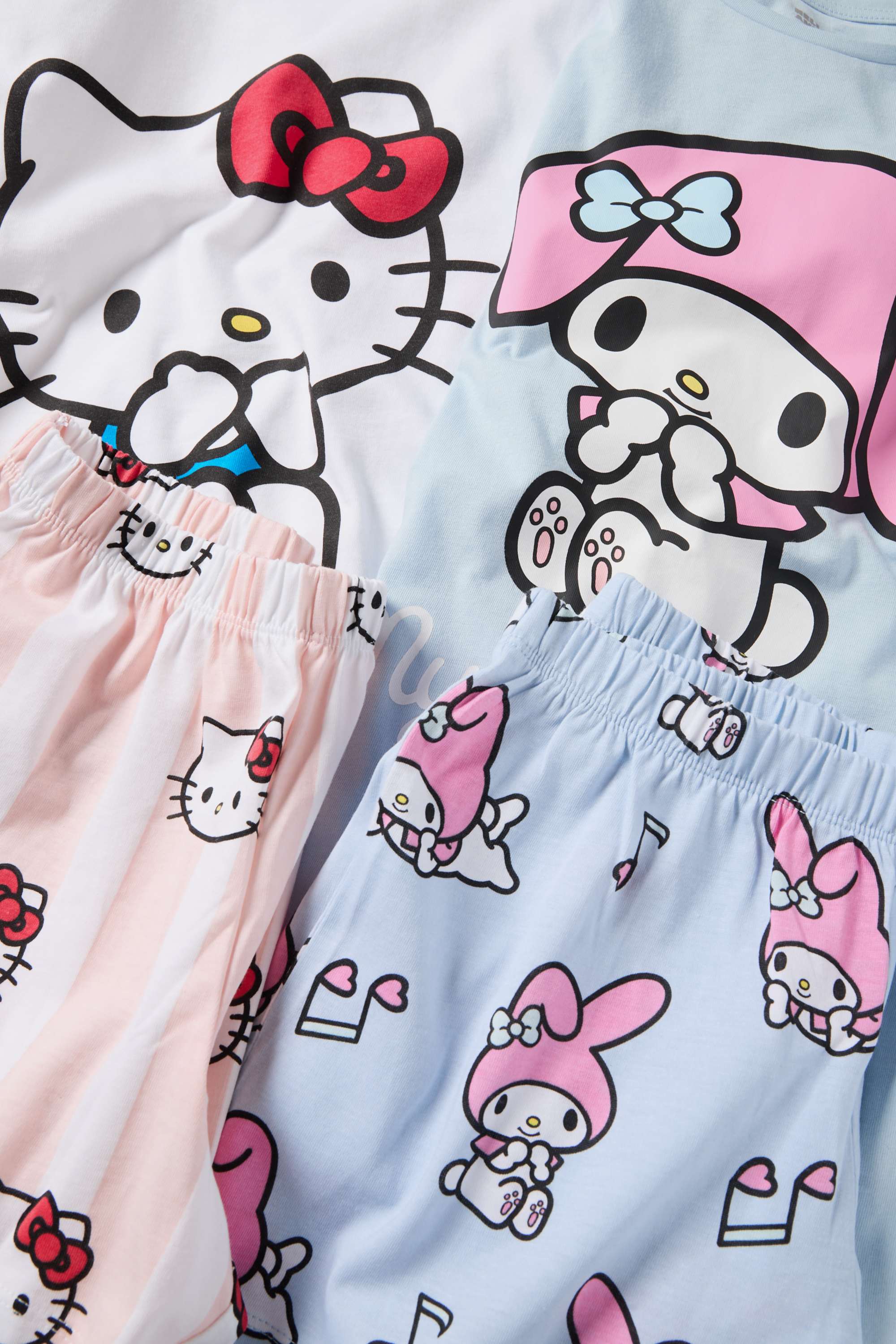 Multipack of 2 - Hello Kitty and Friends - short pyjamas white / blue
