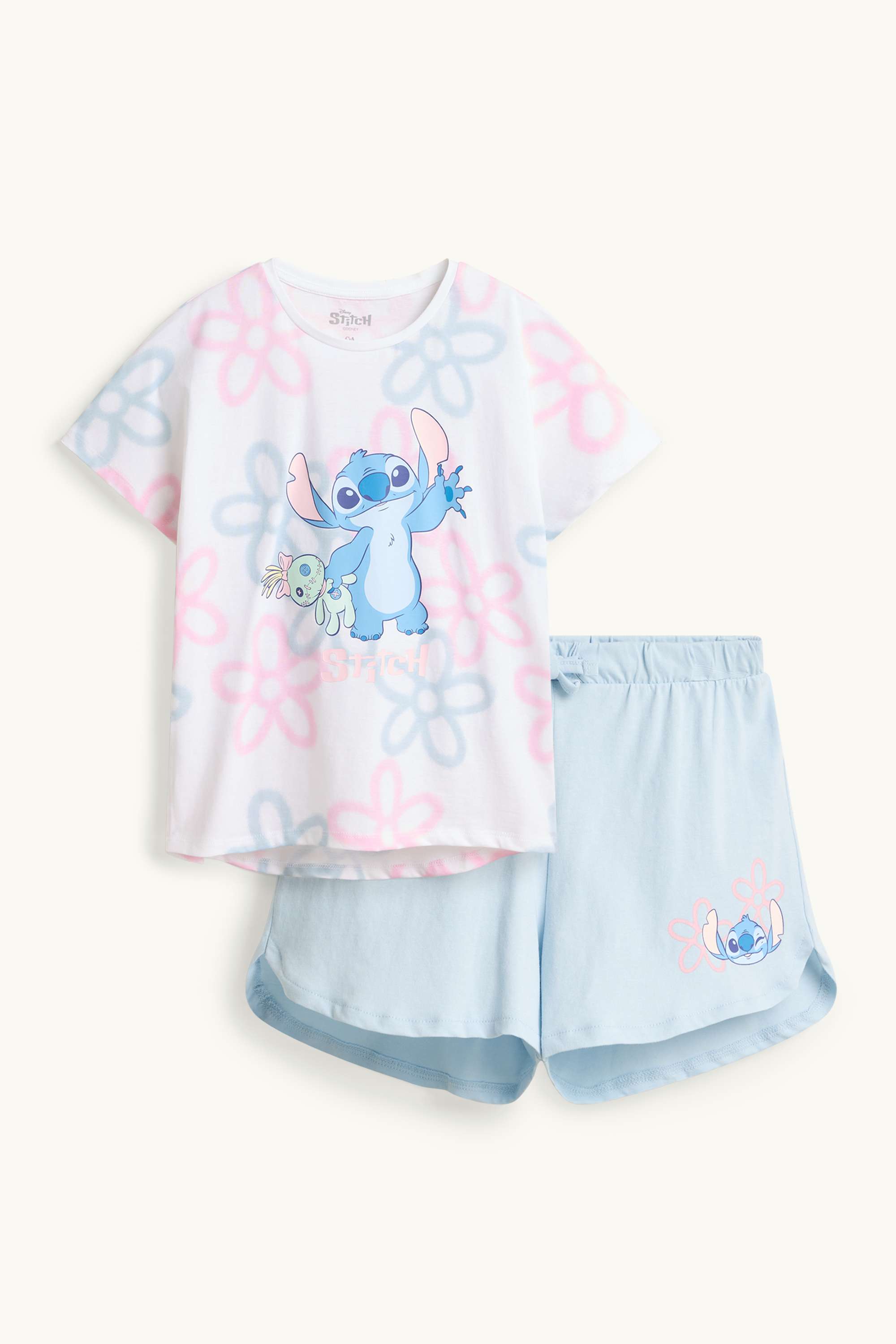 Lilo & Stitch - shorty pyjamas - 2 piece light blue