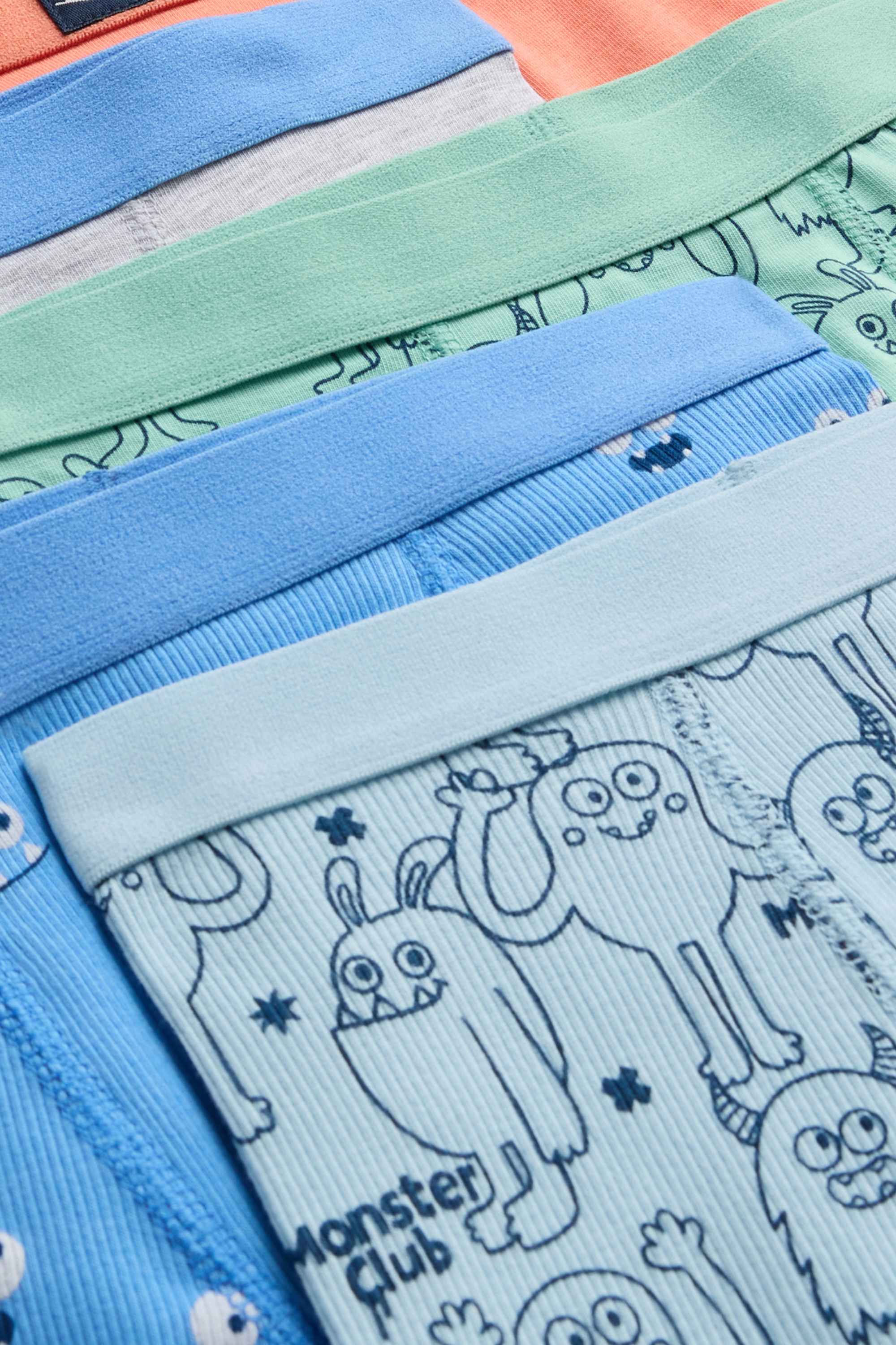 Multipack of 5 - Monster - boxer shorts orange / blue