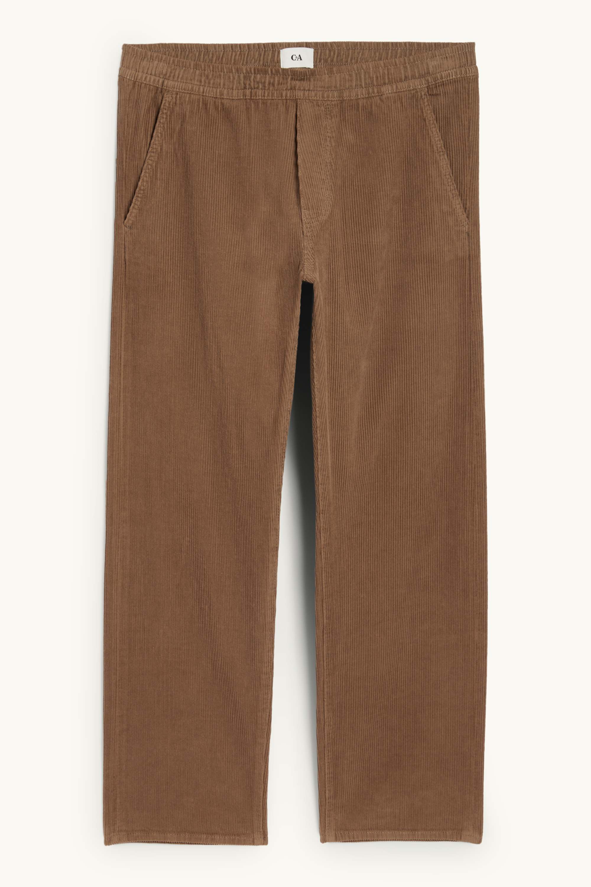 Corduroy trousers - relaxed fit brown