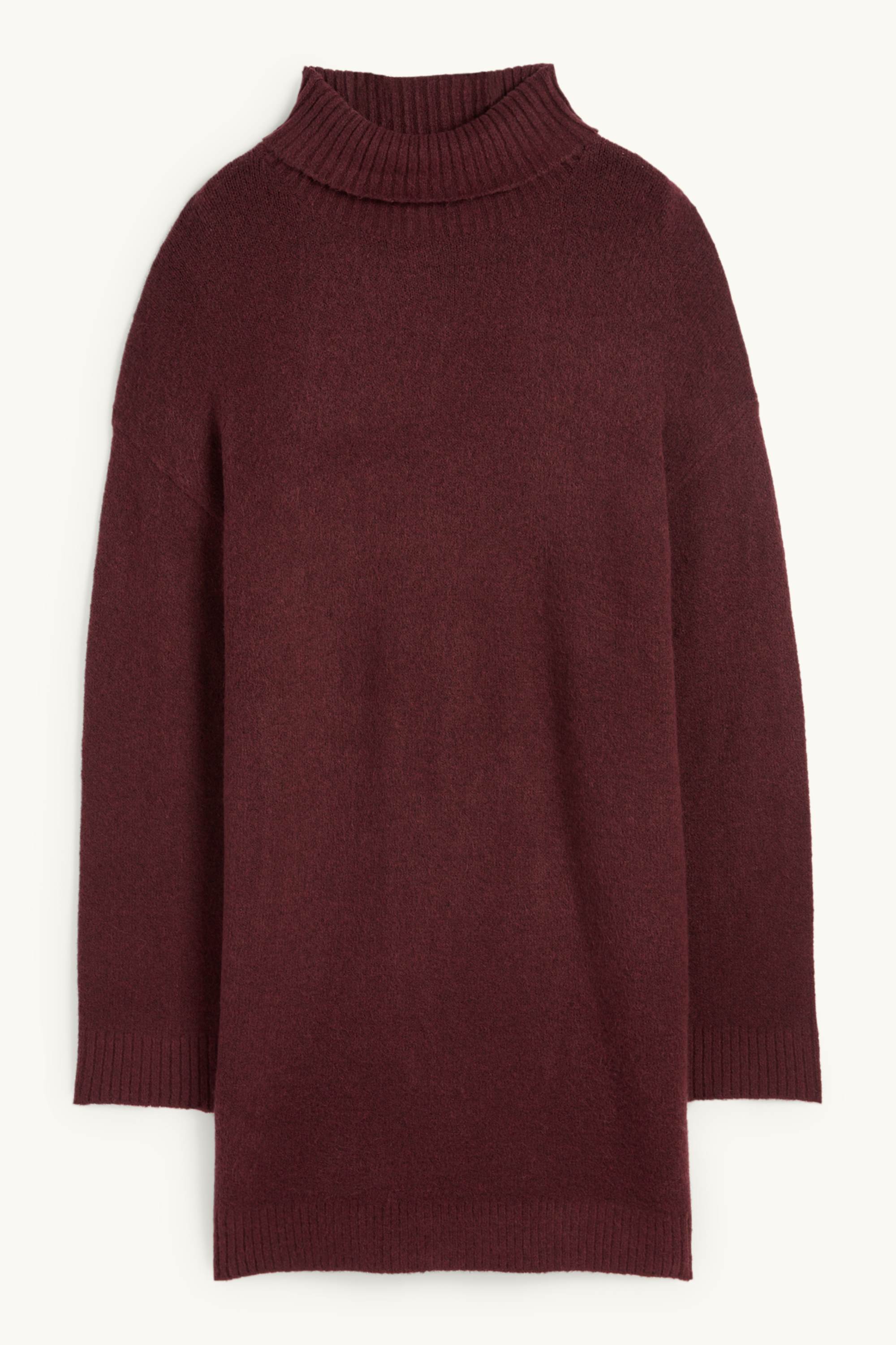 Knitted dress bordeaux