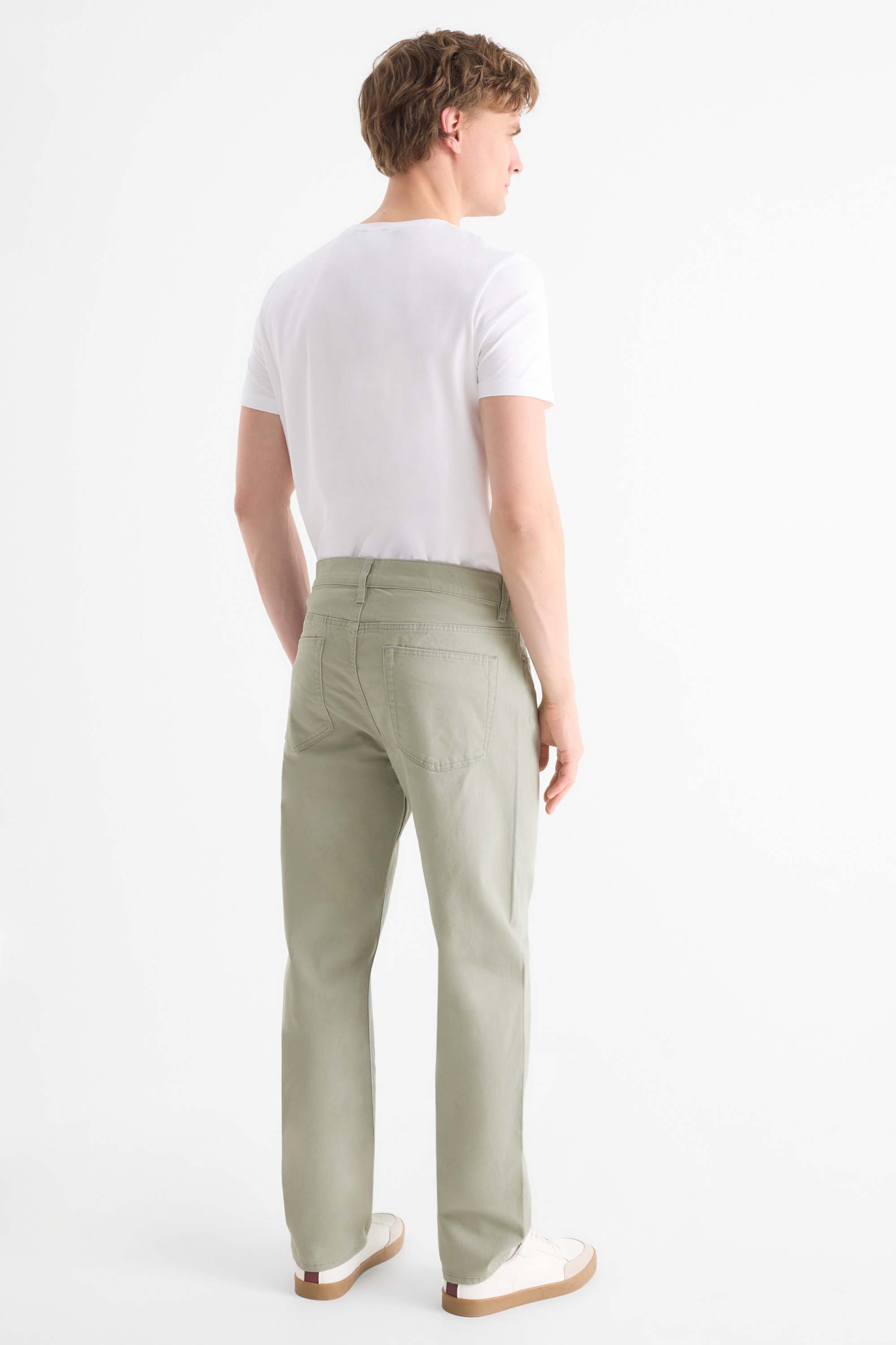 Trousers - regular fit light green