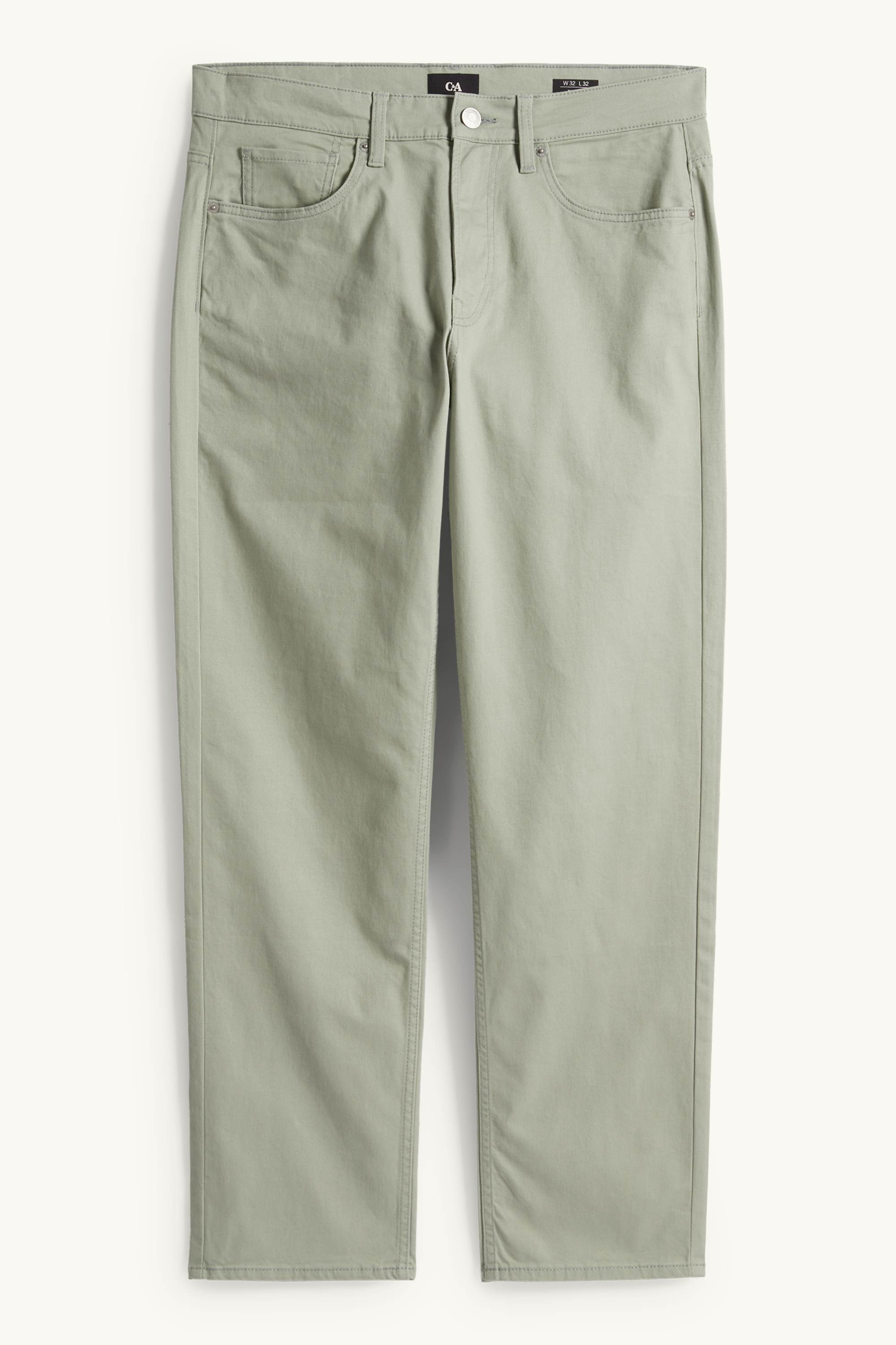 Trousers - regular fit light green