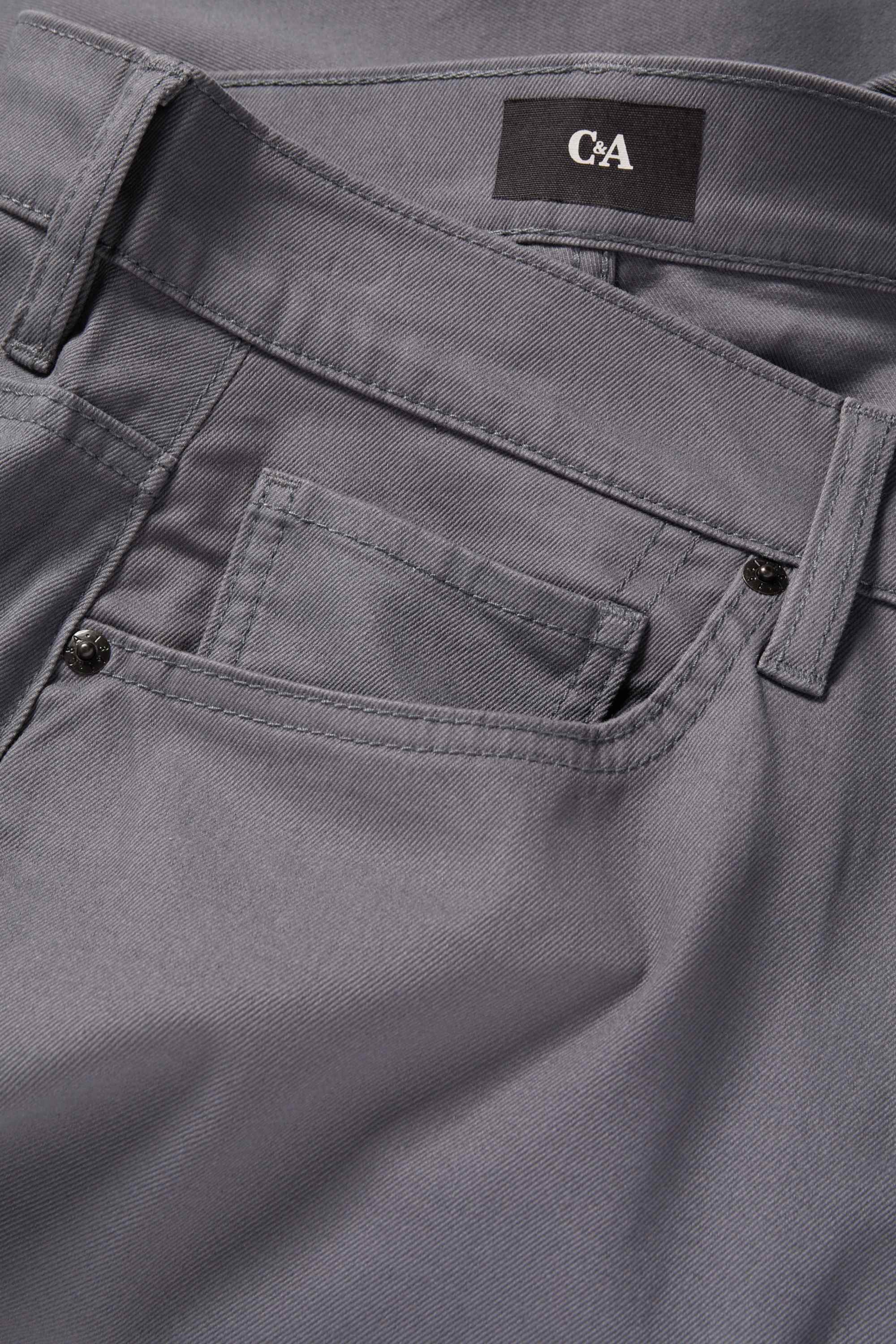 Trousers - regular fit dark gray