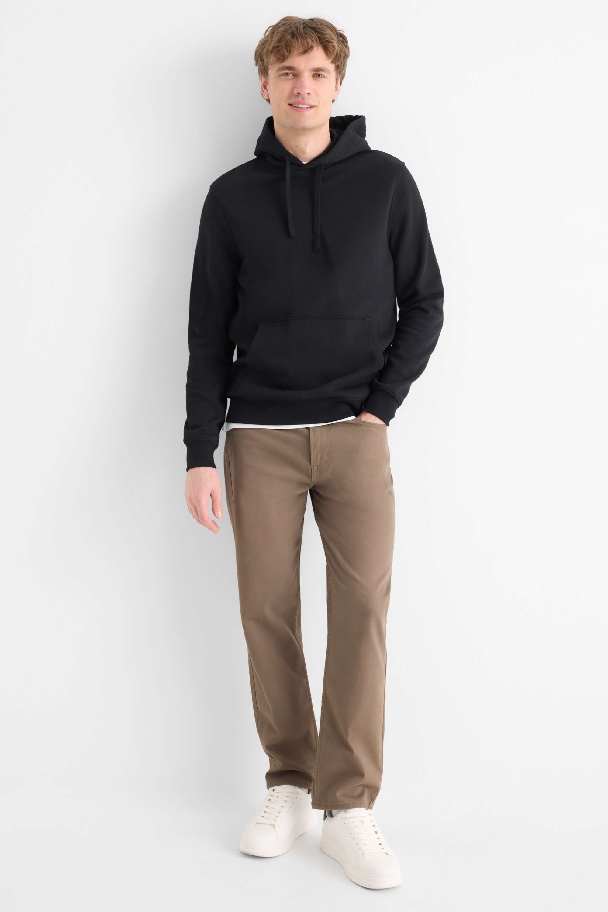 Trousers - regular fit brown