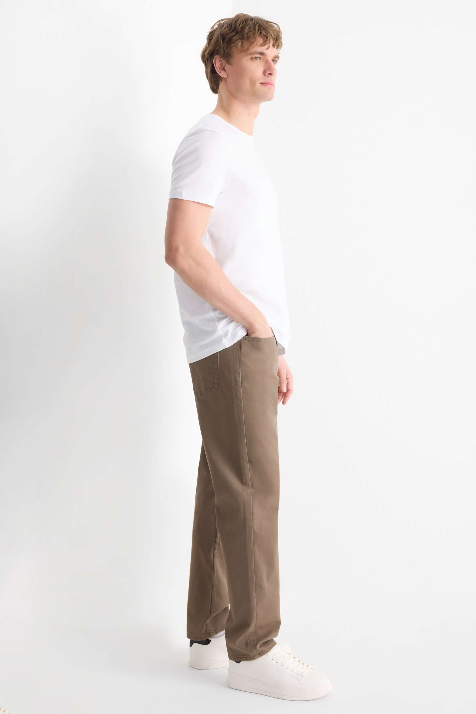 Trousers - regular fit brown