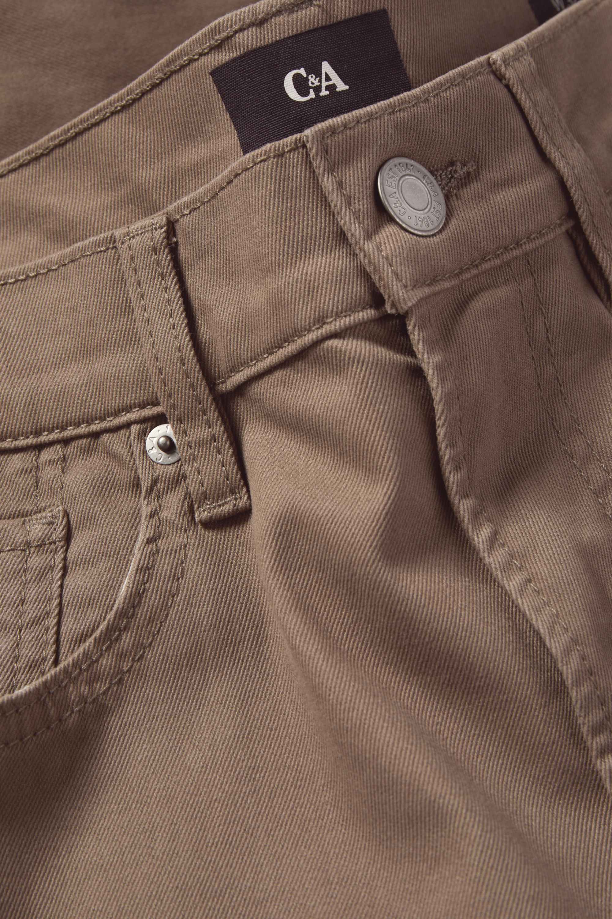 Trousers - regular fit brown
