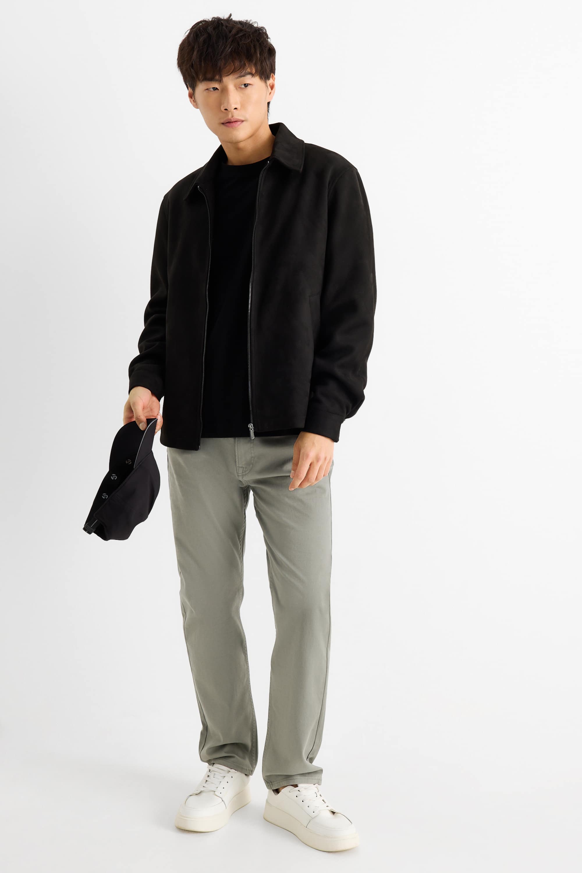 Trousers - regular fit green